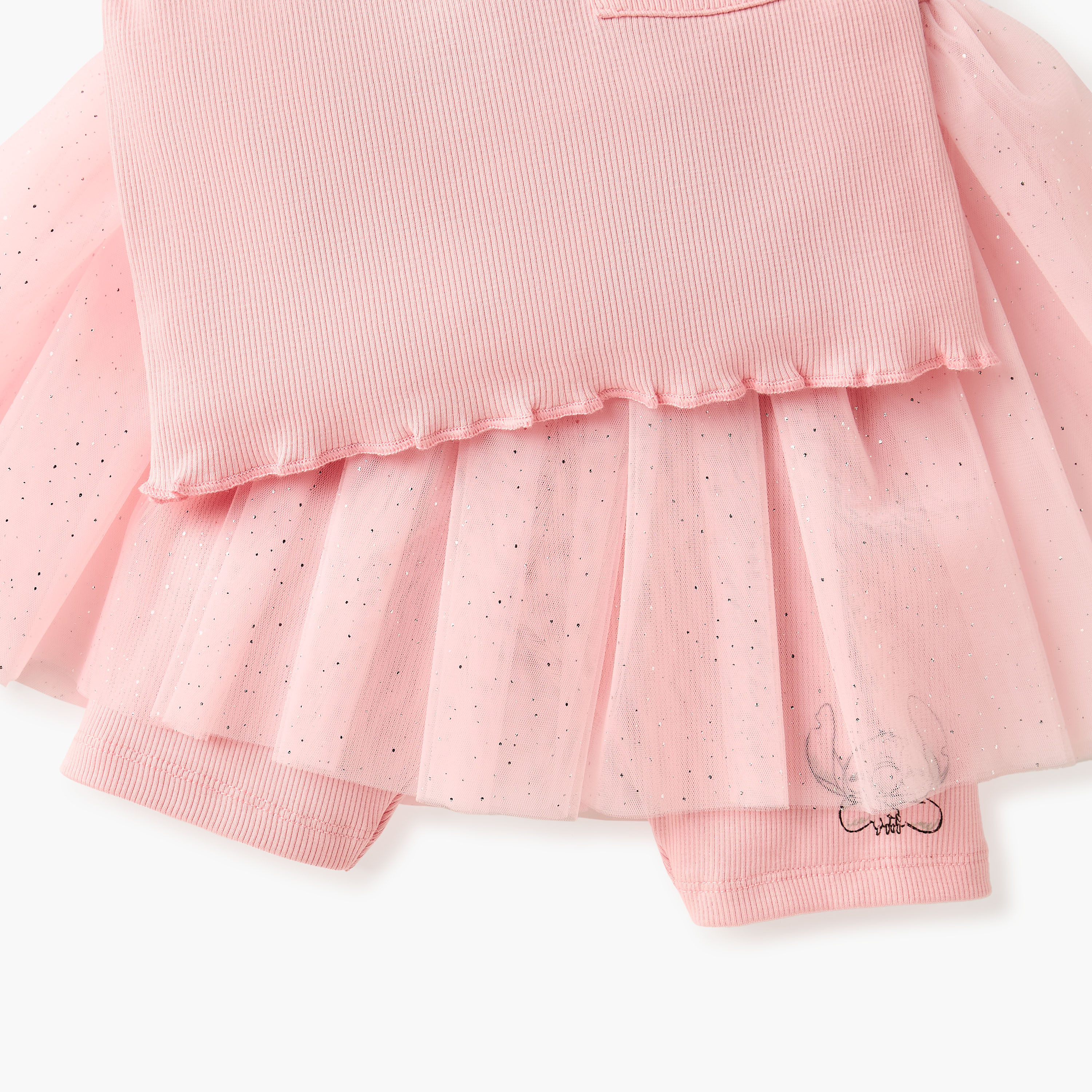 Disney Stitch and Angel Applique T-shirt and Tutu Skirt Set-baby-girls-clothing-setsandcoords-image-5