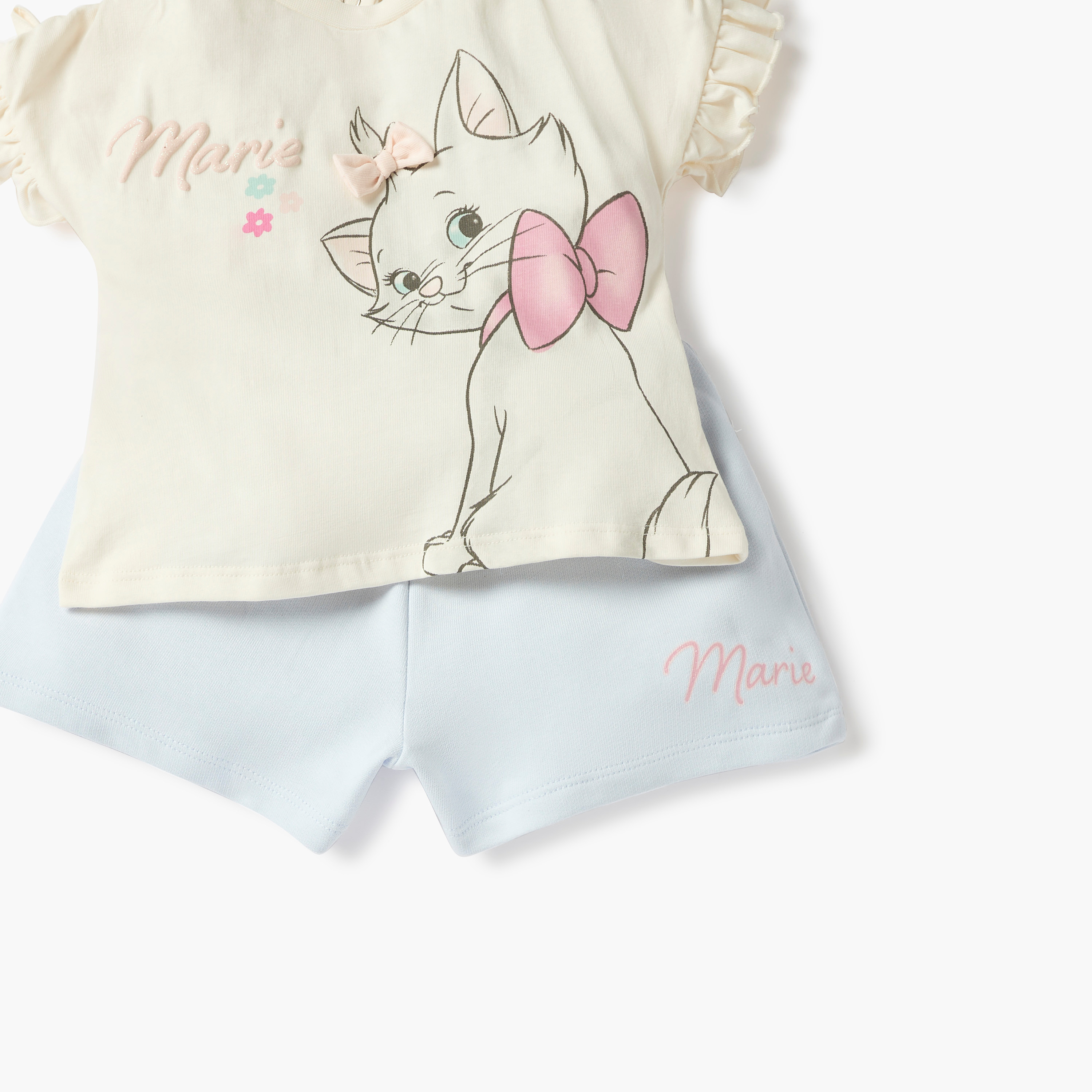 طقم بلوزة وشورت بطبعات ماري من ديزني-baby-girls-clothing-setsandcoords-image-4