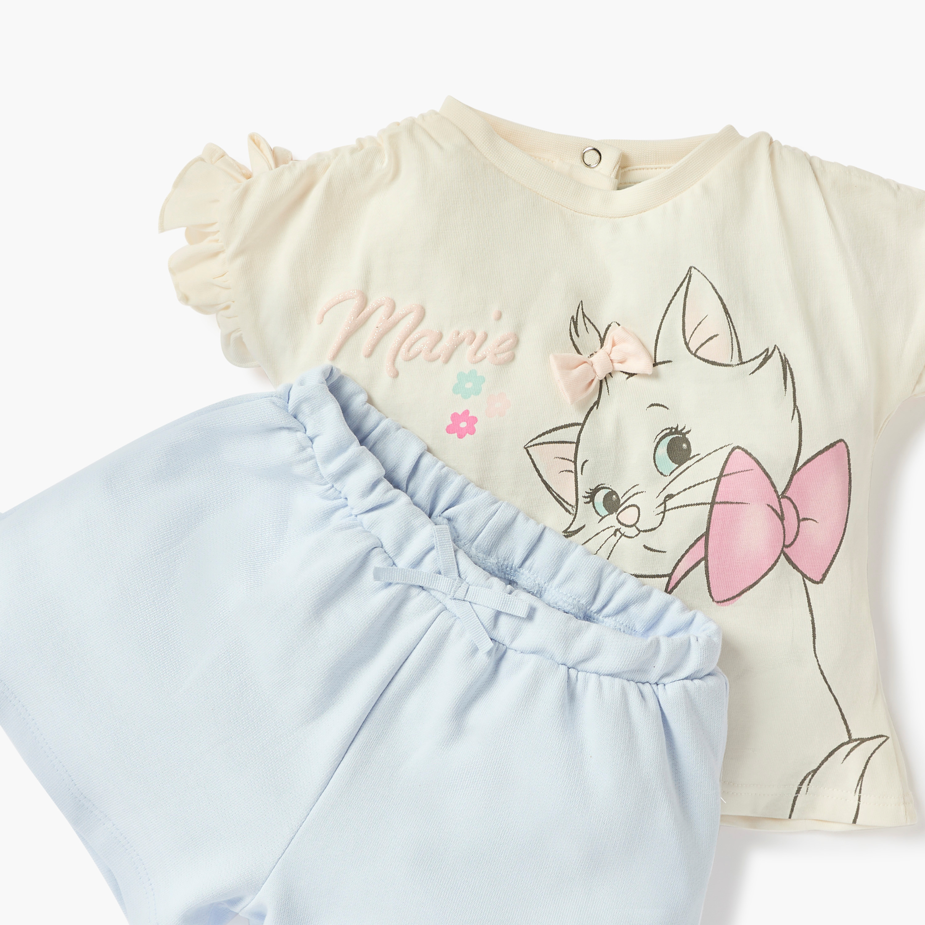 طقم بلوزة وشورت بطبعات ماري من ديزني-baby-girls-clothing-setsandcoords-image-5