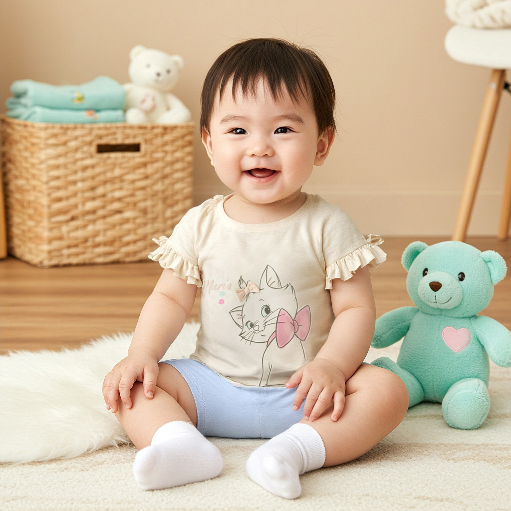 طقم بلوزة وشورت بطبعات ماري من ديزني-baby-girls-clothing-setsandcoords-image-6