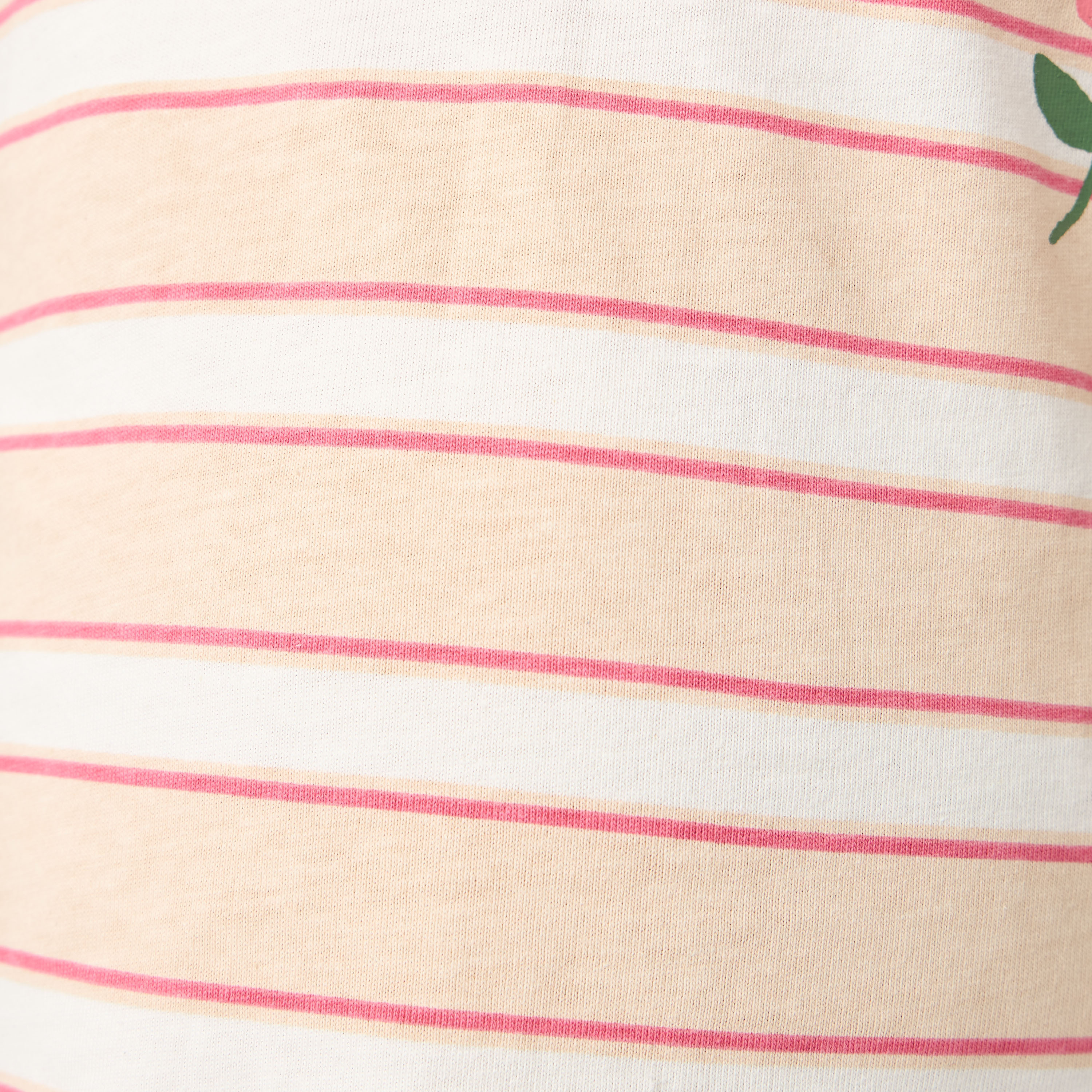 Juniors Floral Print T-shirt with Short Sleeves and Round Neck - Set of 2-girls-clothing-tshirts-image-5
