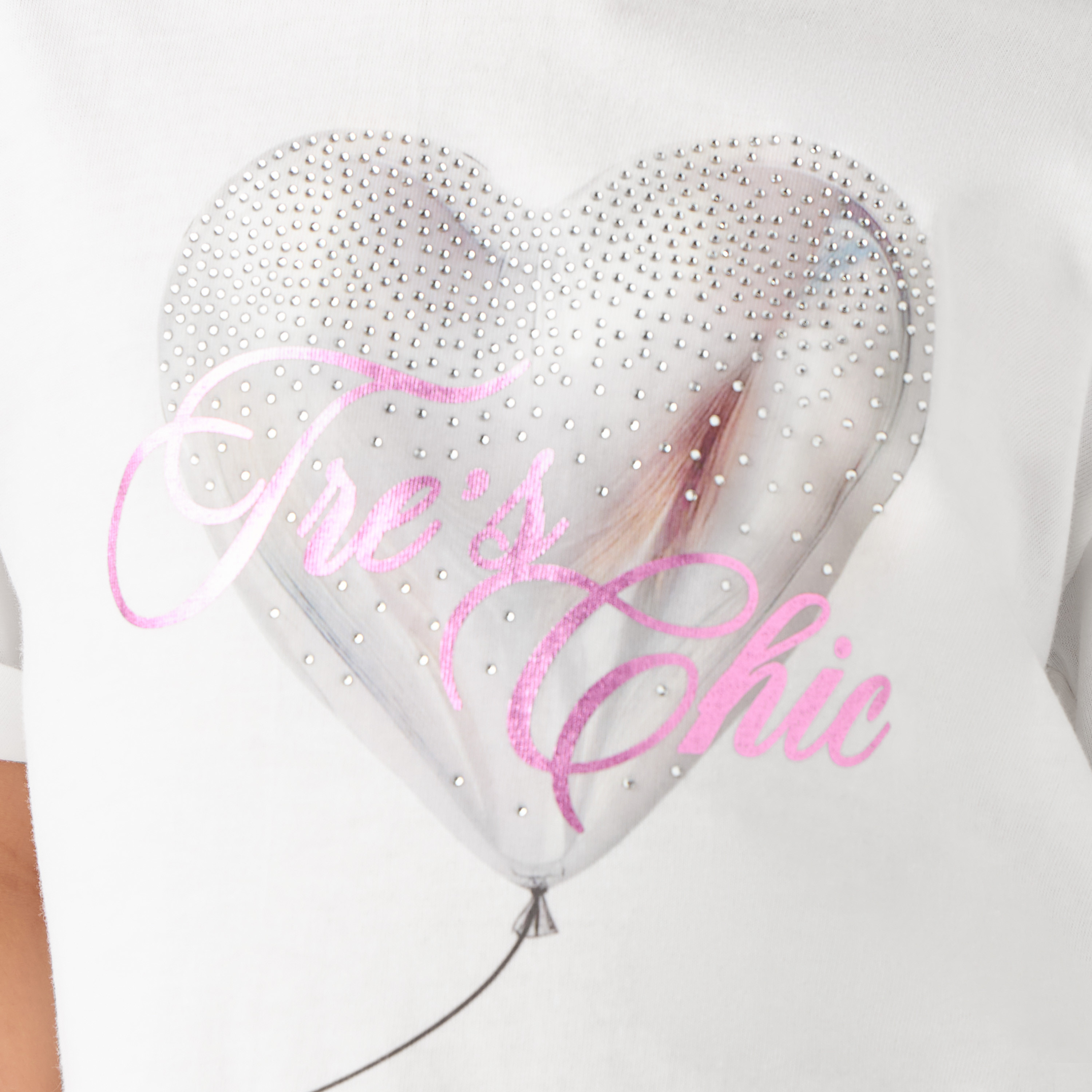 Juniors Embellished T-shirt with Short Sleeves-girls-clothing-tshirts-image-5