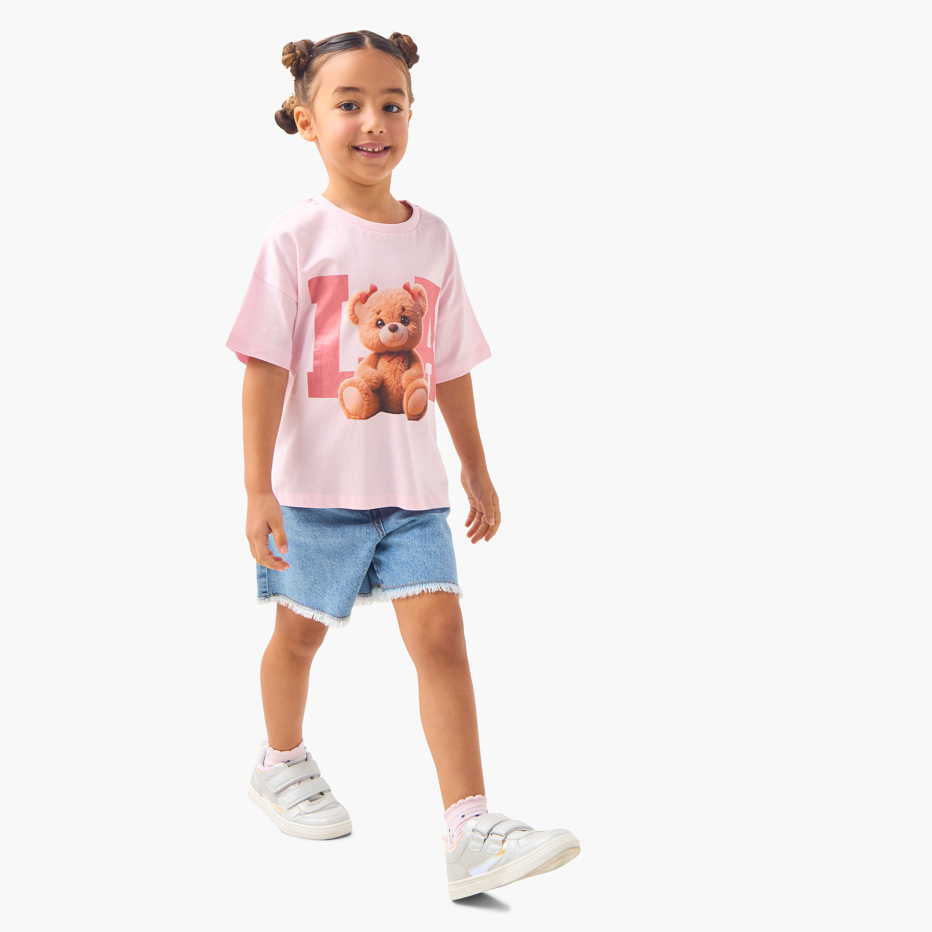 تيشيرت بأكمام قصيرة وطبعات جرافيك من جونيورز-girls-clothing-tshirts-image-2