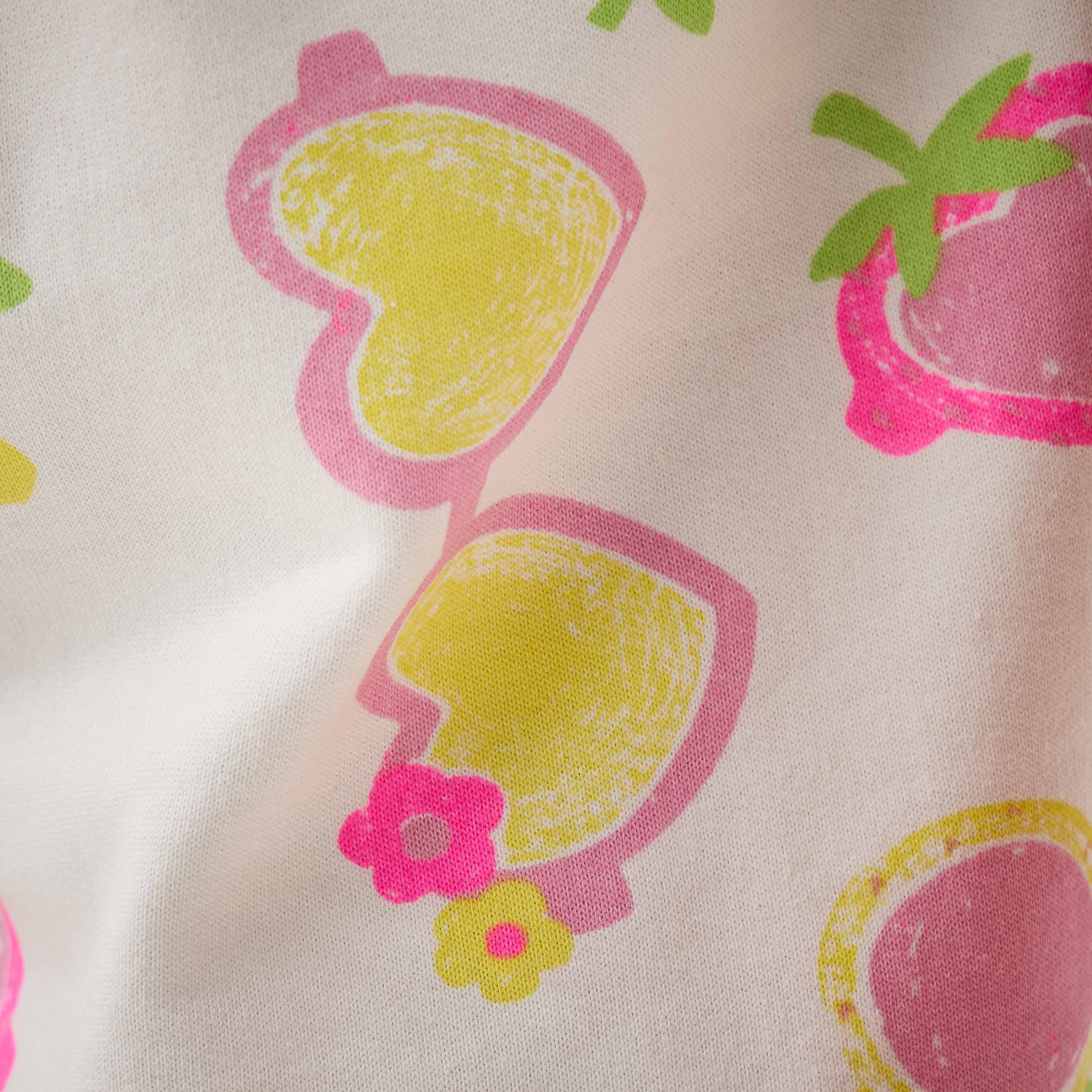 Juniors Graphic Print Shorts with Drawstring Closure and Ruffle Hem-girls-clothing-bottoms-shorts-image-5