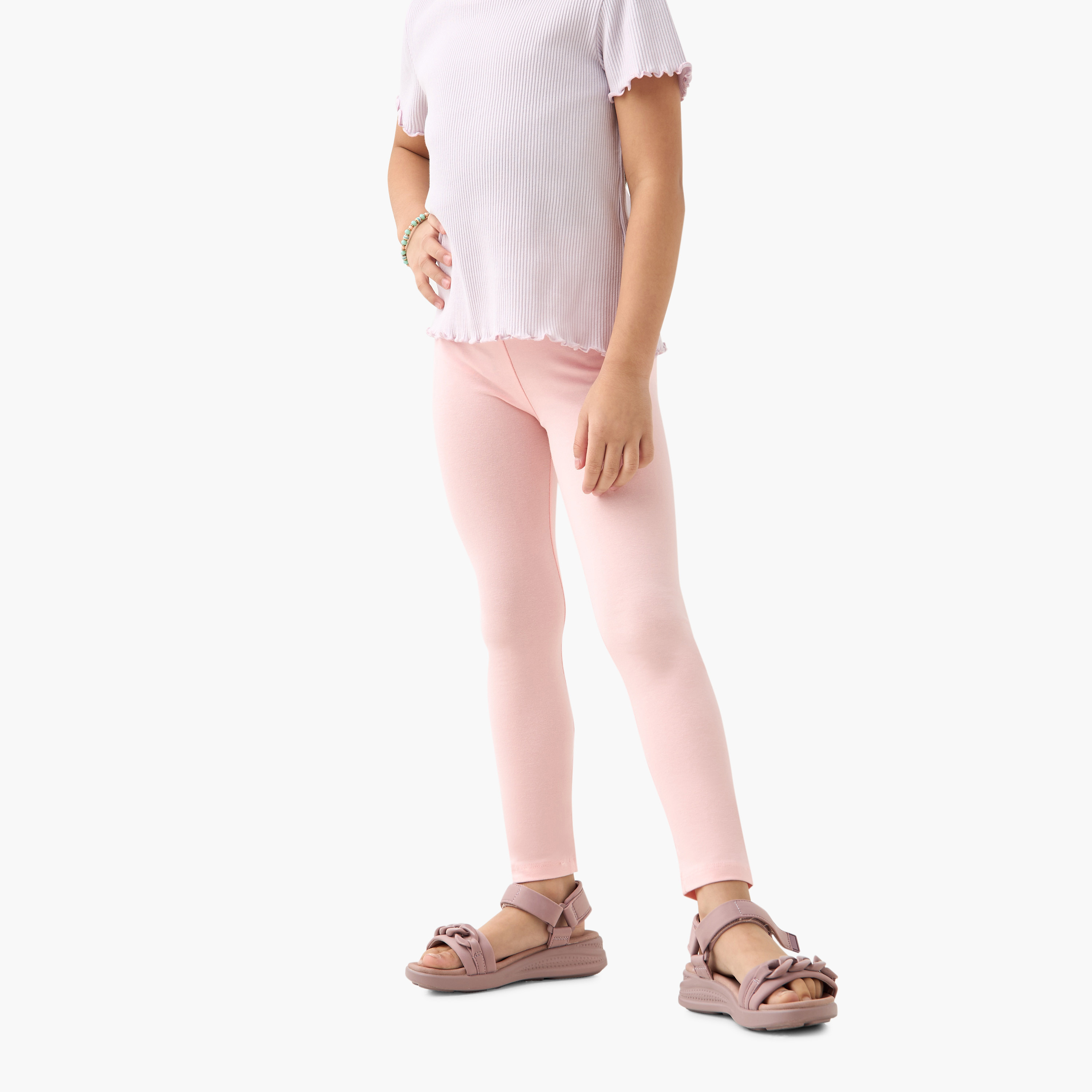 Juniors Assorted Leggings with Elasticated Waistband - Set of 2-baby-girls-clothing-bottoms-leggings-image-5