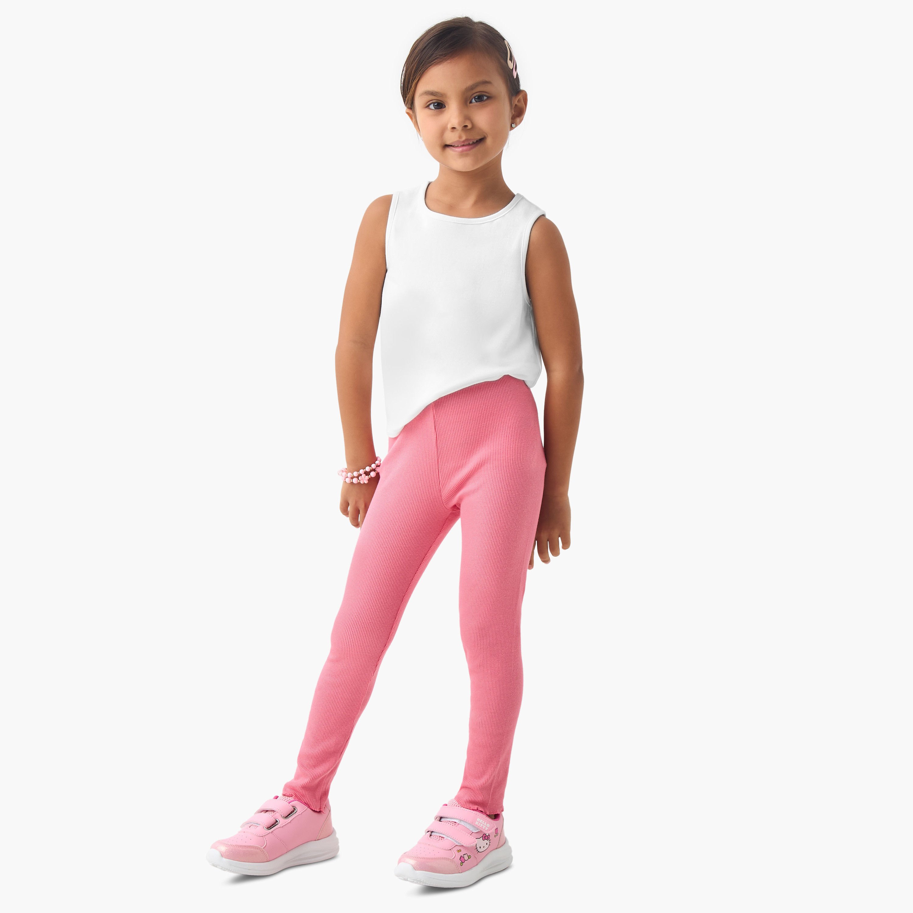 بنطلون ليقنز مضلع من جونيورز-girls-clothing-bottoms-leggings-image-3