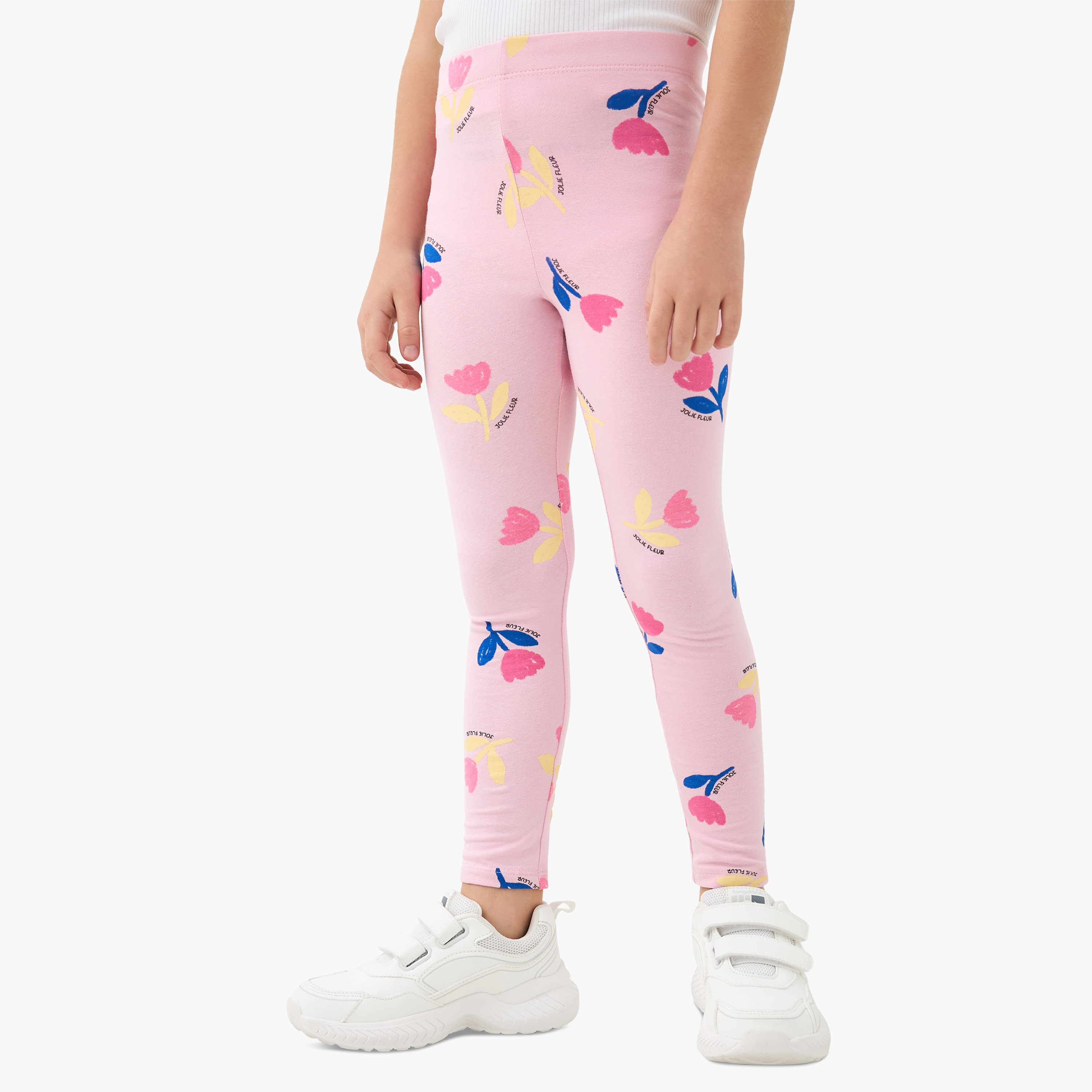 Juniors Floral Print Leggings - Set of 2-baby-girls-clothing-bottoms-leggings-image-2