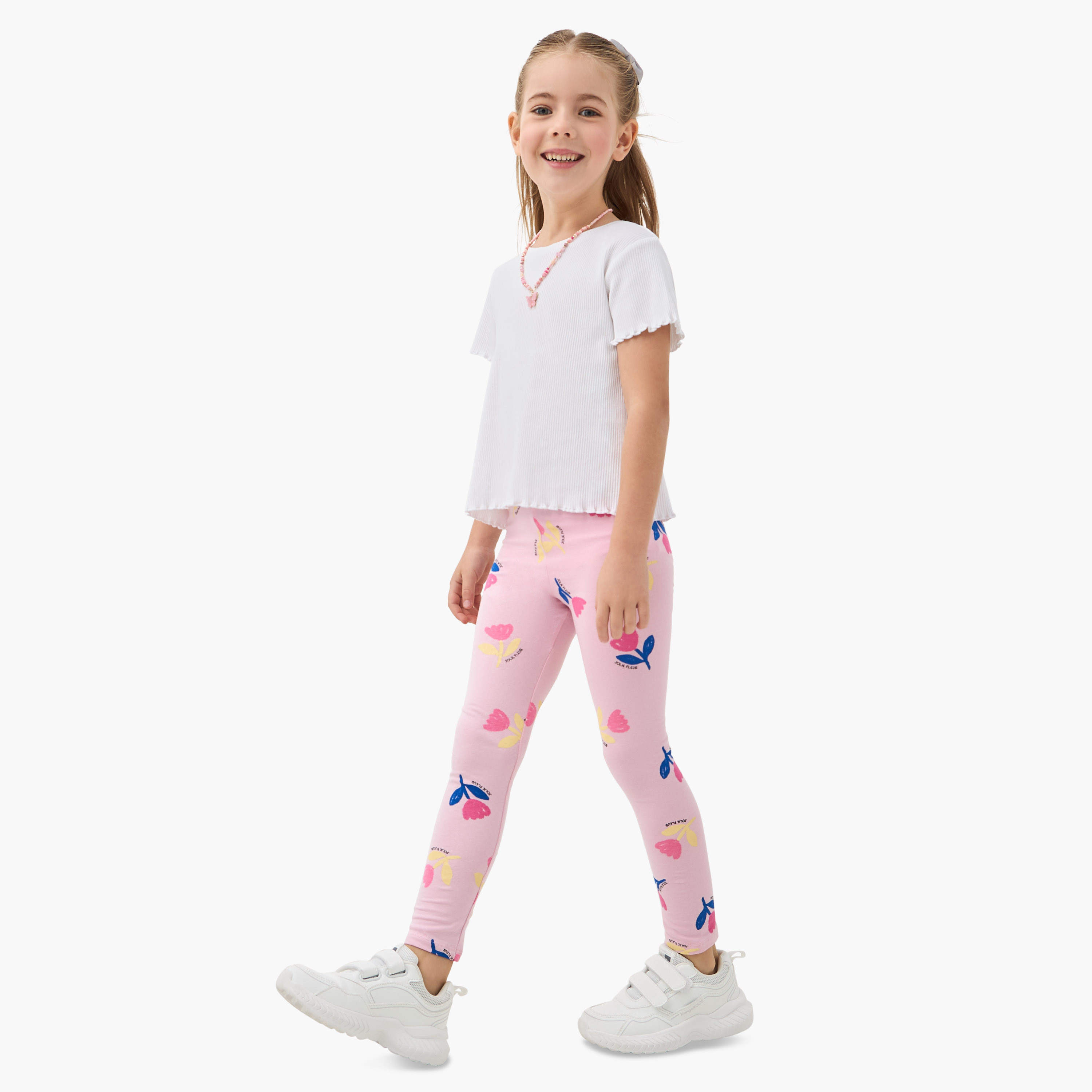 Juniors Floral Print Leggings - Set of 2-baby-girls-clothing-bottoms-leggings-image-3