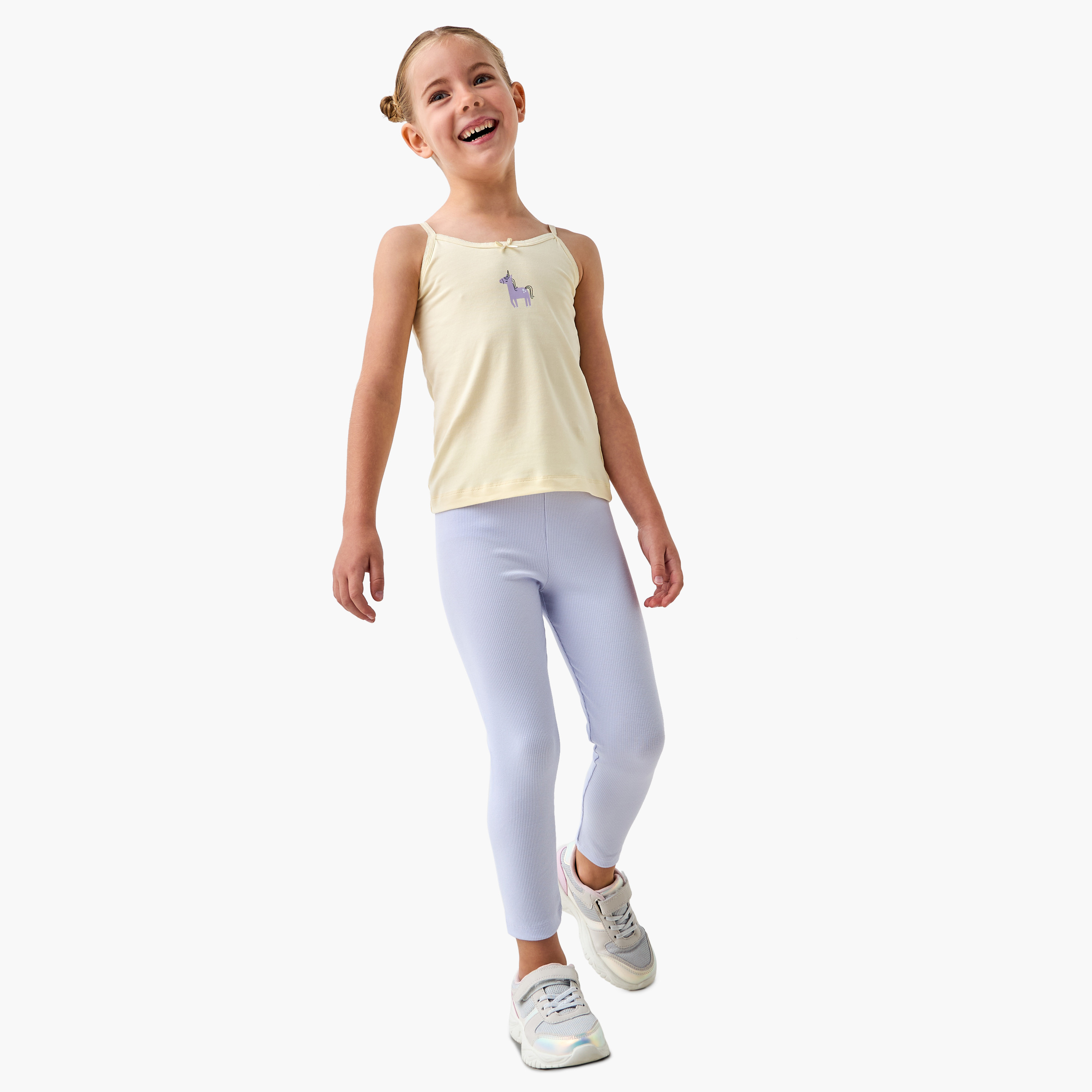 بنطلون ليقنز مضلع من جونيورز-baby-girls-clothing-bottoms-leggings-image-2