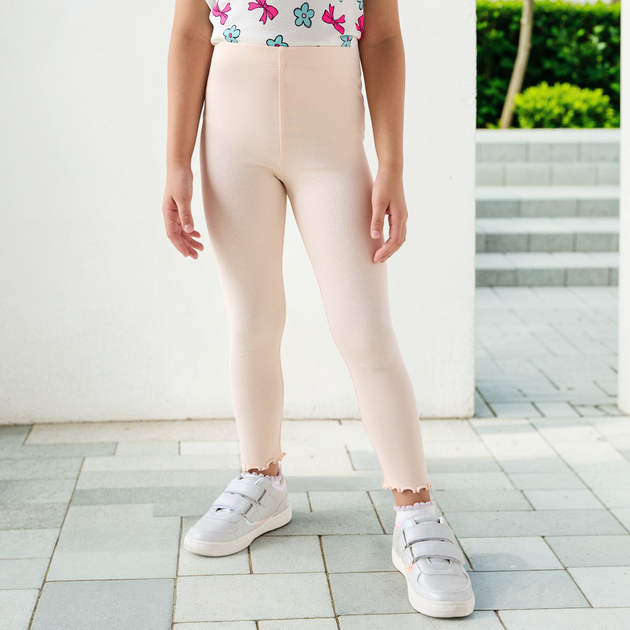 Juniors Ribbed Leggings-girls-clothing-bottoms-leggings-image-1
