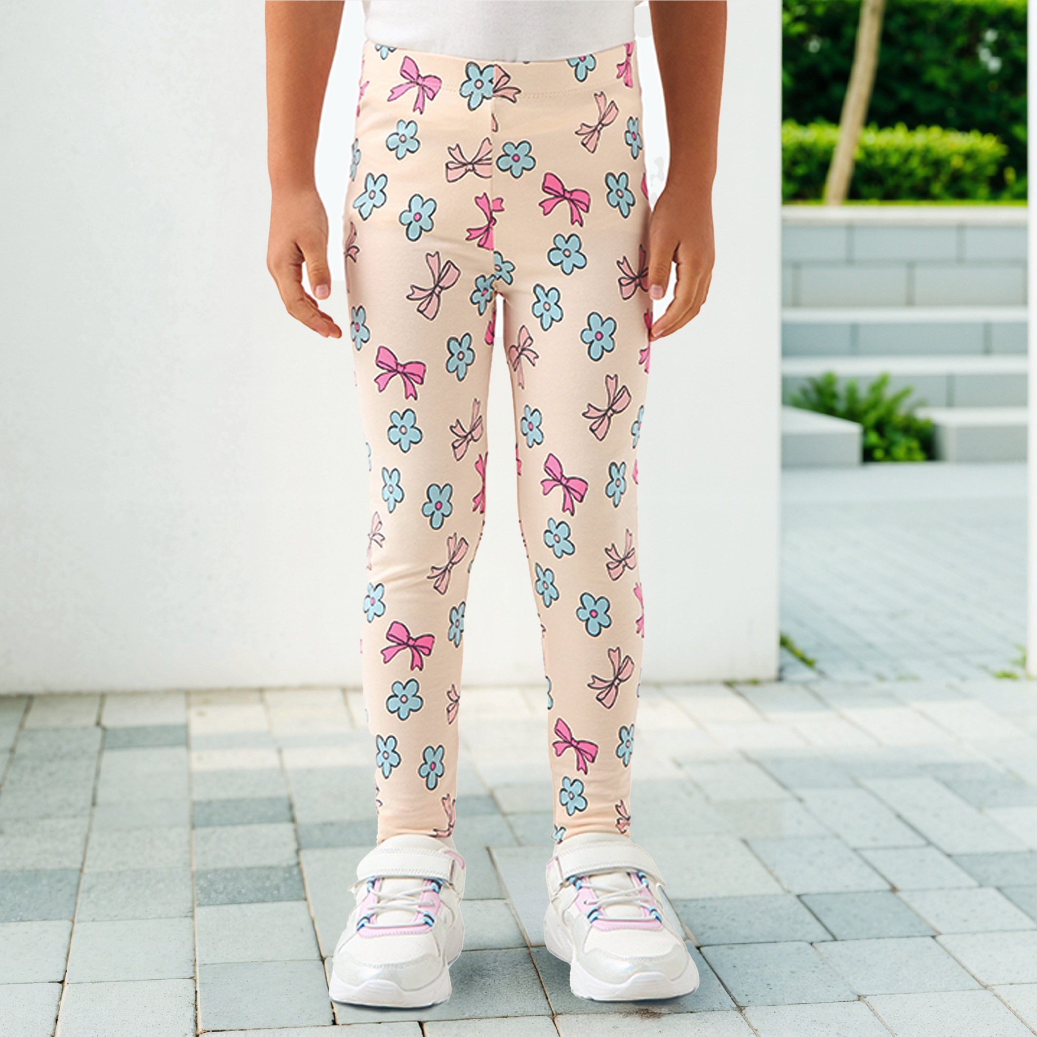 بنطلون ليقنز بخصر مطاطي وطبعات من جونيورز-girls-clothing-bottoms-leggings-image-5