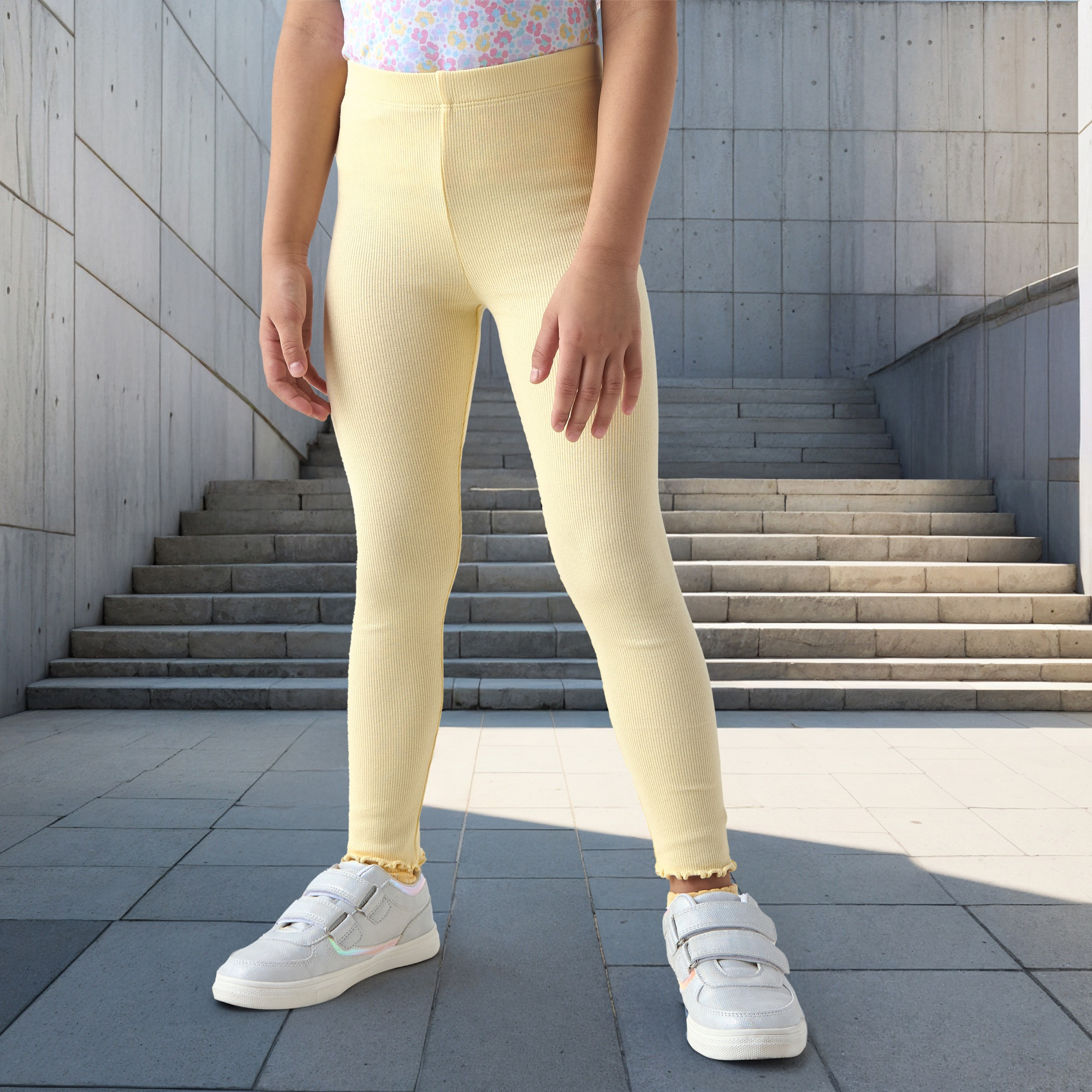 Juniors Ribbed Leggings-baby-girls-clothing-bottoms-leggings-image-1