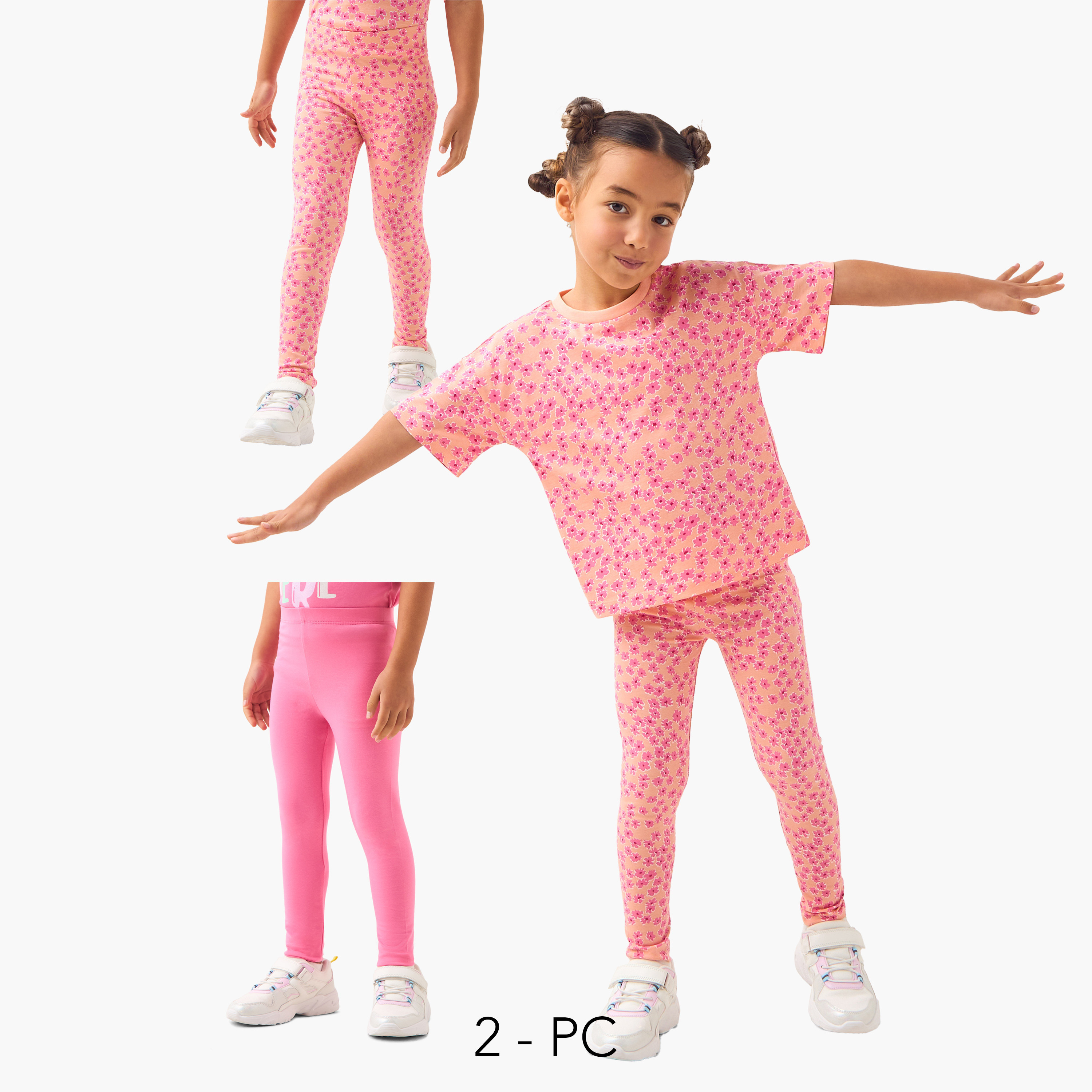 Juniors Assorted Leggings - Set of 2-baby-girls-clothing-bottoms-leggings-image-1