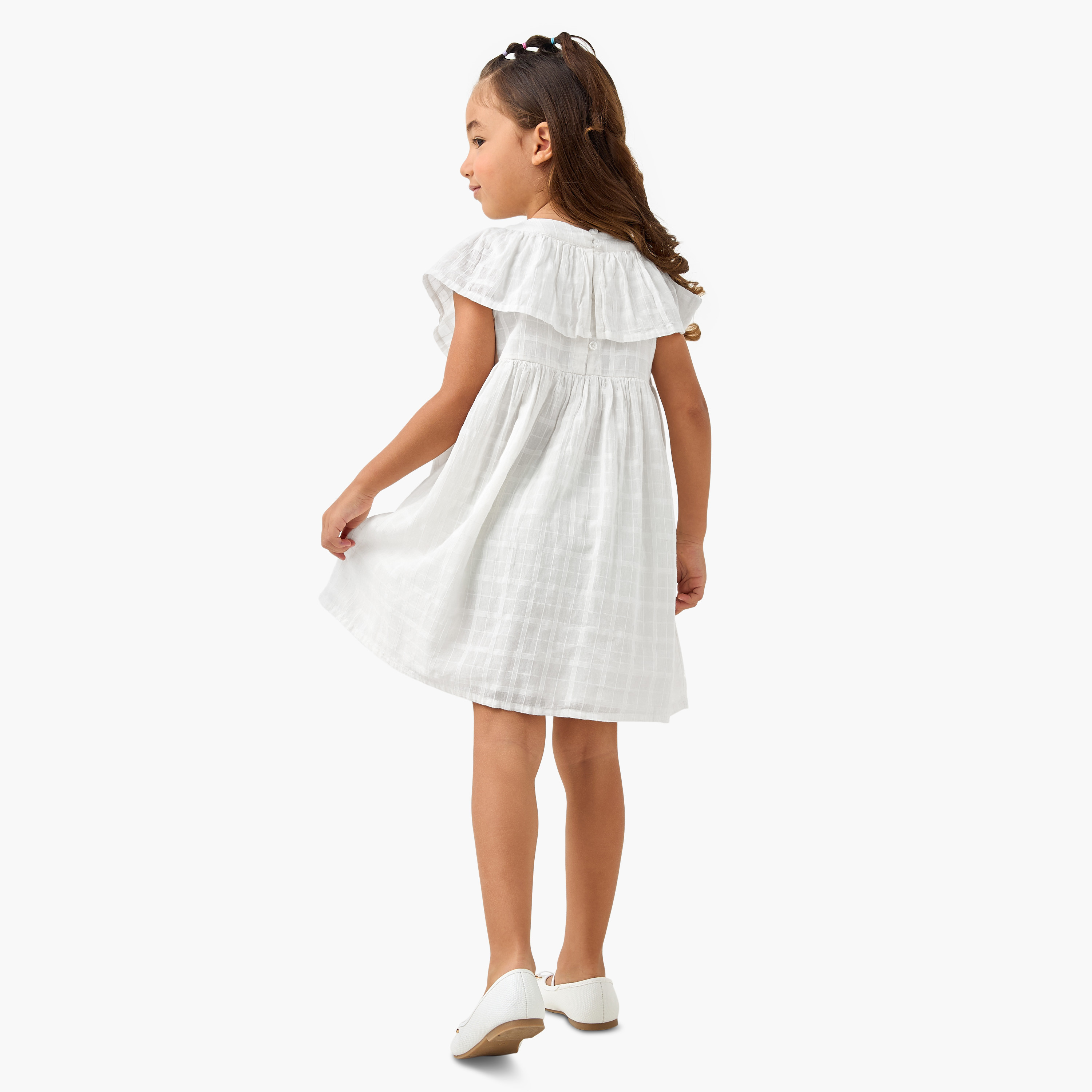 فستان كاروهات دون أكمام بكشكش من جونيورز-girls-clothing-dressesandjumpsuits-image-3