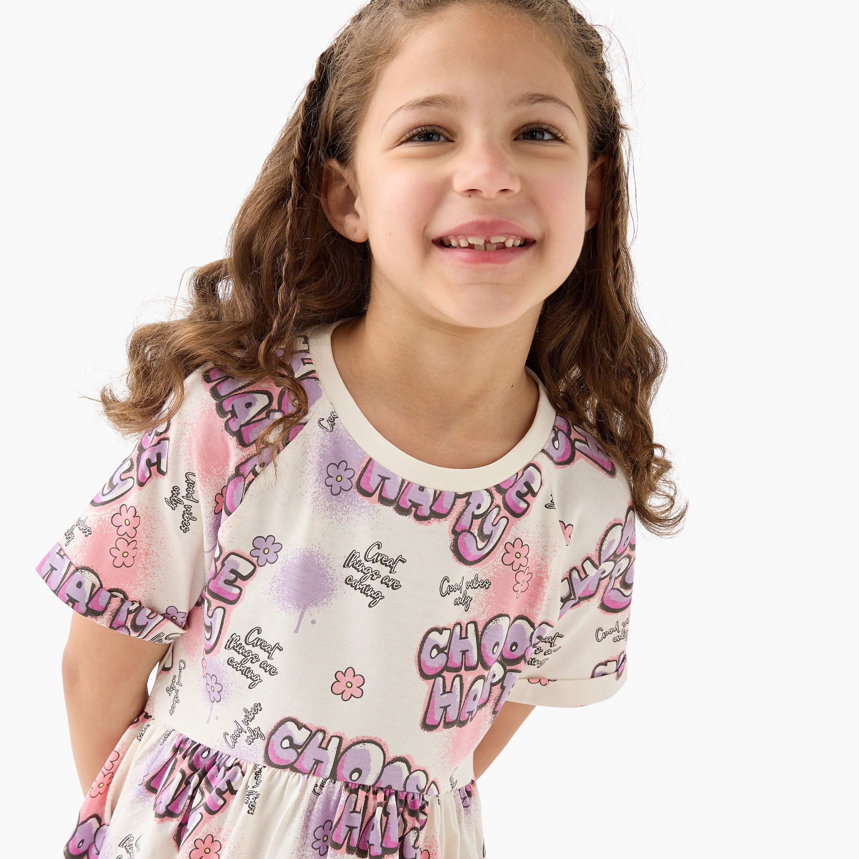 فستان بياقة مستديرة وأكمام قصيرة وطبعات من جونيورز-girls-clothing-dressesandjumpsuits-image-4