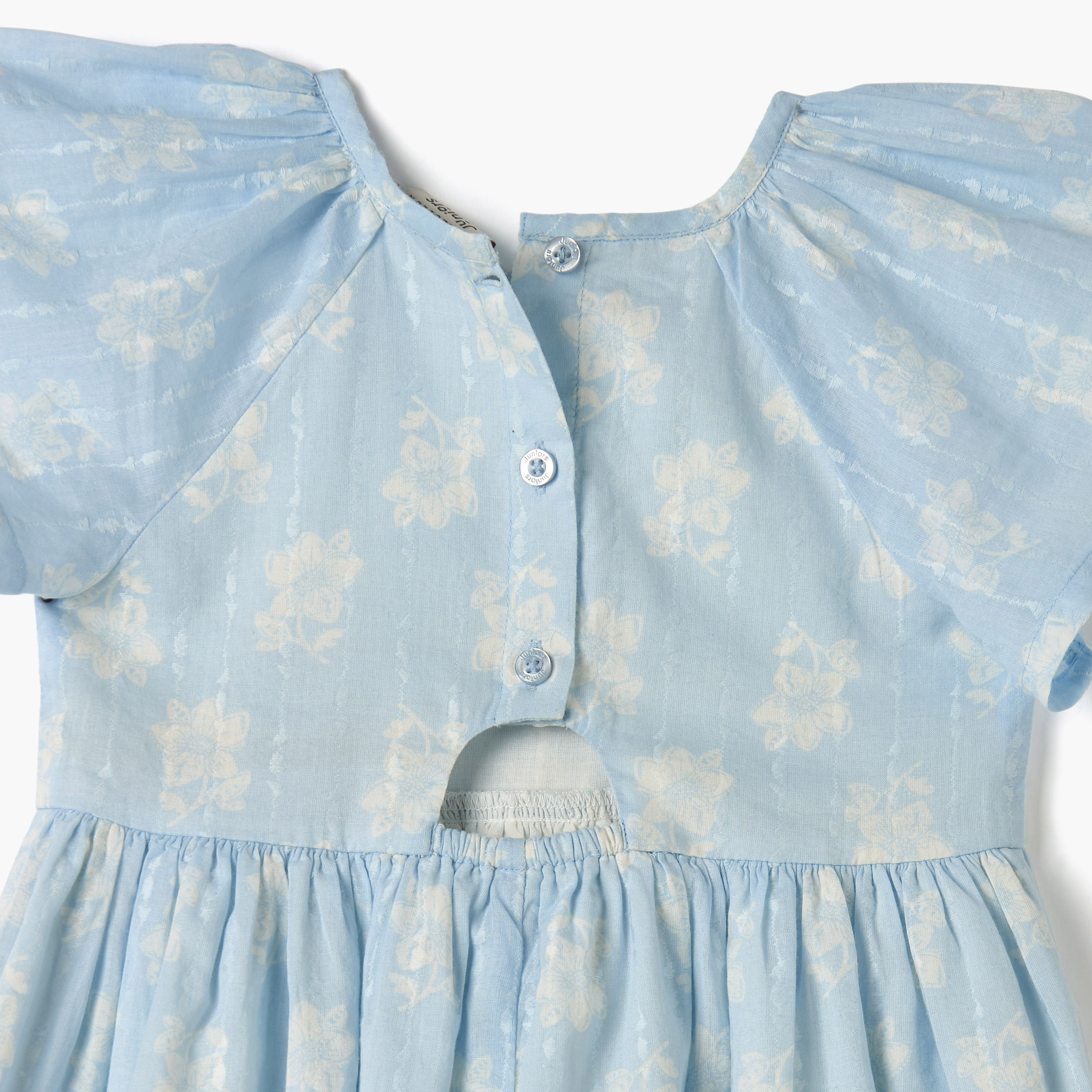 Juniors All-Over Floral Print Dress with Flutter Sleeves-girls-clothing-dressesandjumpsuits-image-4