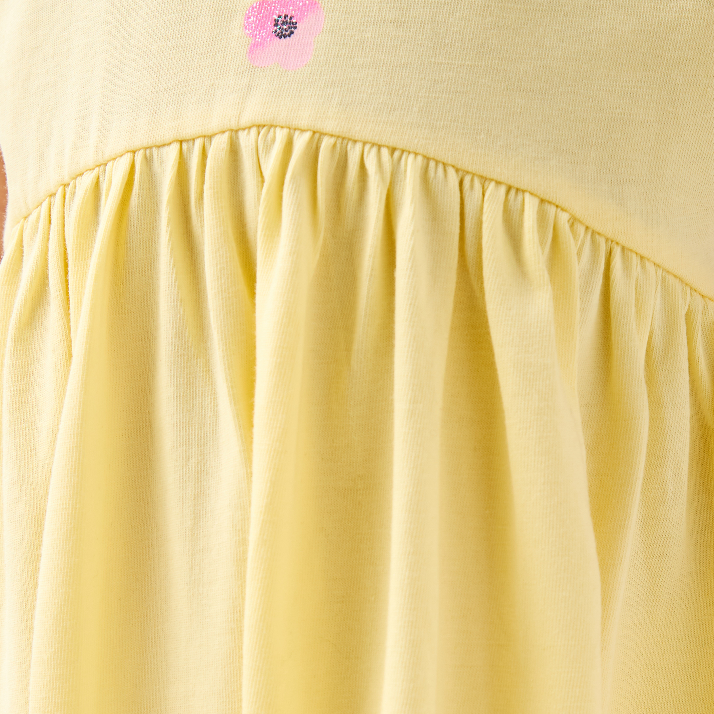 Juniors Printed A-Line Dress with Raglan Sleeves-girls-clothing-dressesandjumpsuits-image-5