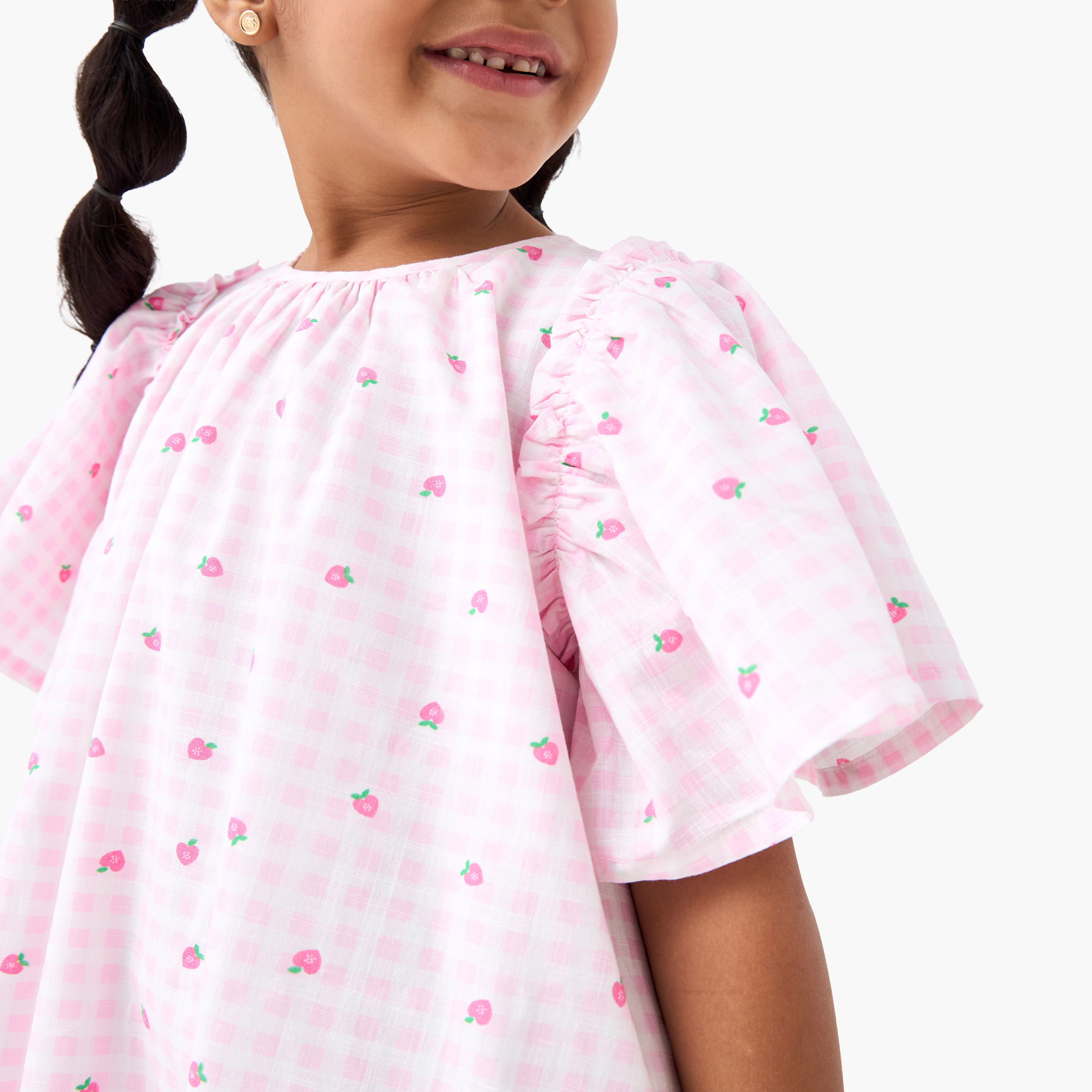 فستان بارز الملمس بأكمام واسعة من جونيورز-girls-clothing-dressesandjumpsuits-image-4