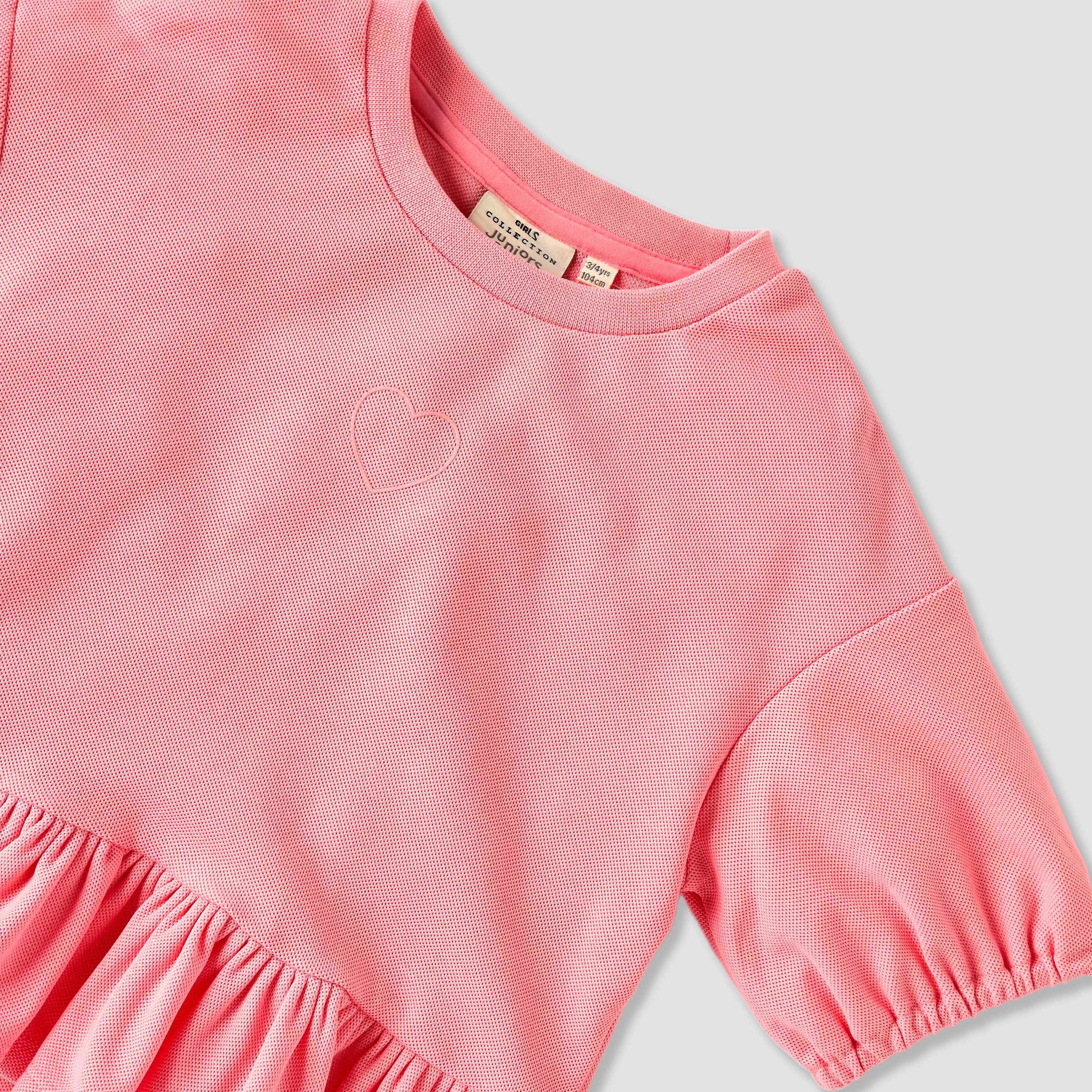 Juniors Textured Peplum Top and Shorts Set-girls-clothing-setsandcoords-image-4