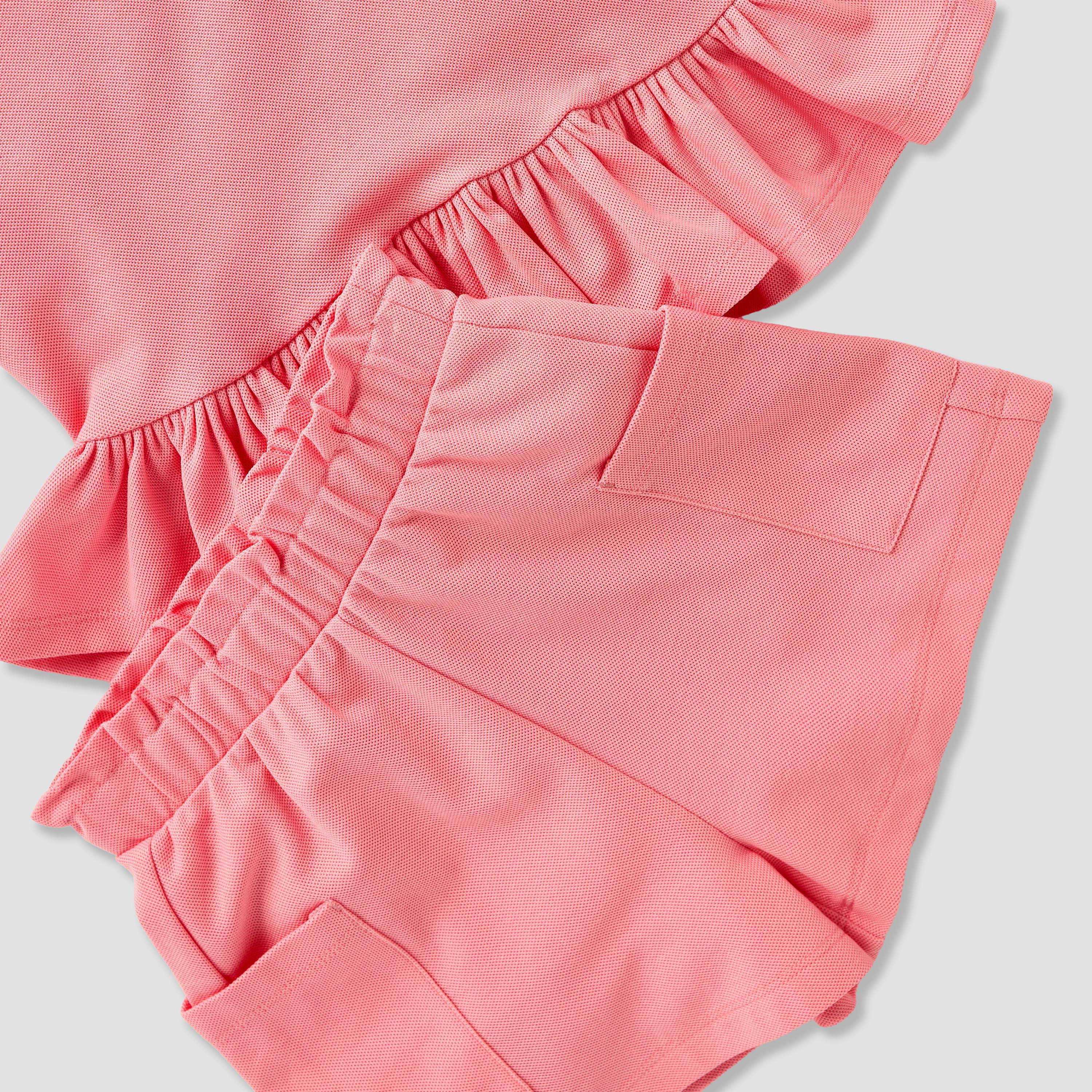 Juniors Textured Peplum Top and Shorts Set-girls-clothing-setsandcoords-image-5