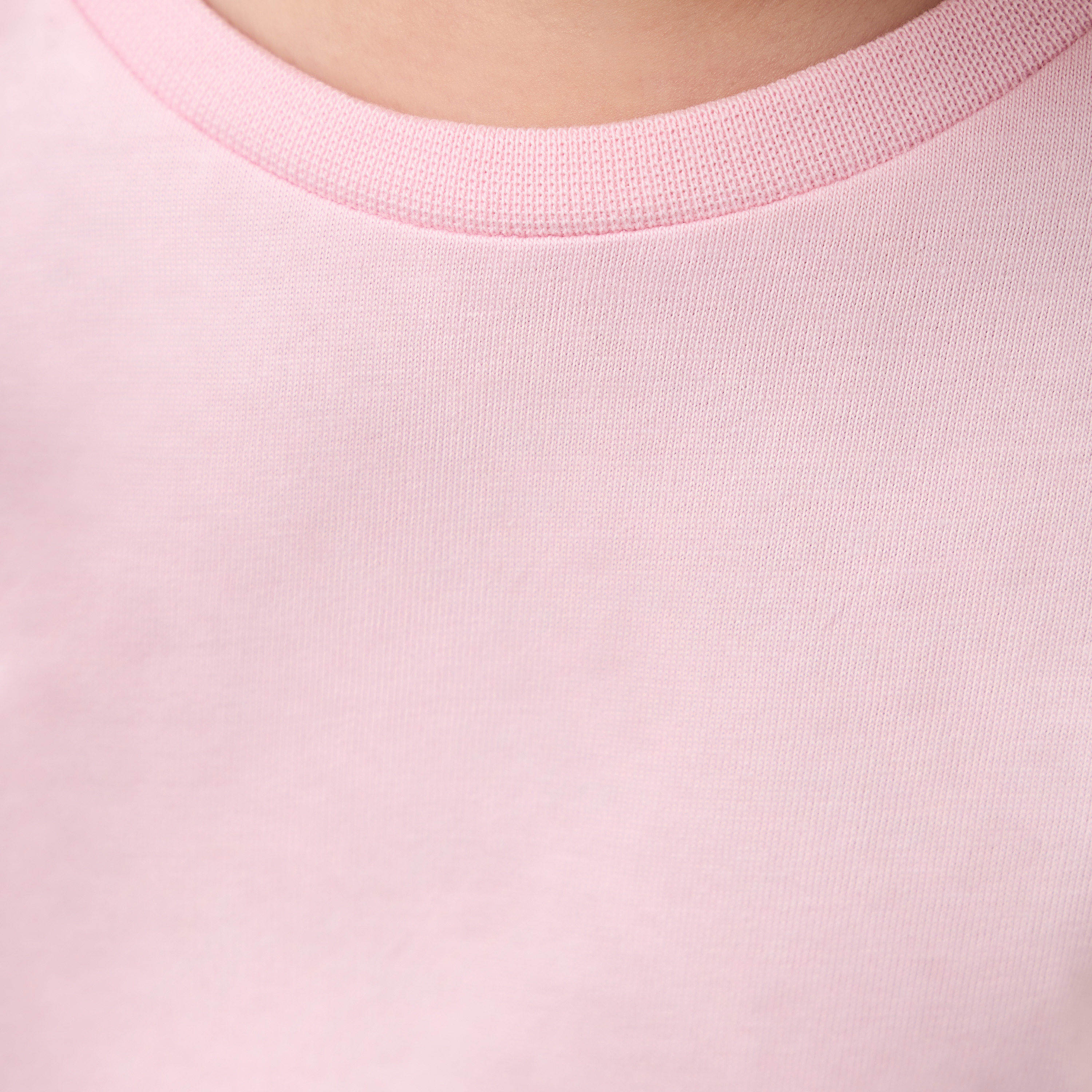 Juniors Solid Top with Tulle Detail and Short Sleeves-girls-clothing-tshirts-image-5