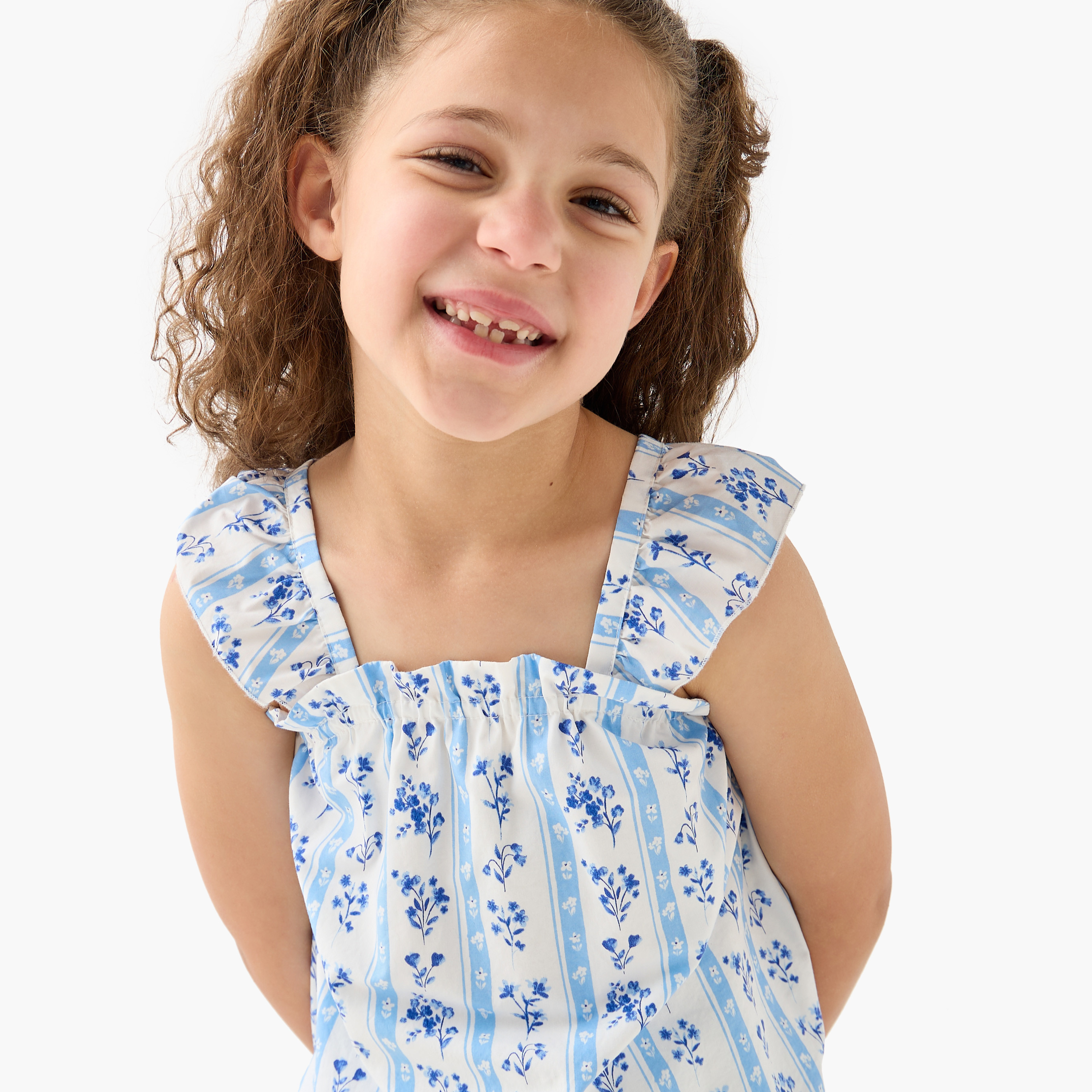 Juniors Floral Print Sleeveless Top and Pant Set-baby-girls-clothing-setsandcoords-image-5