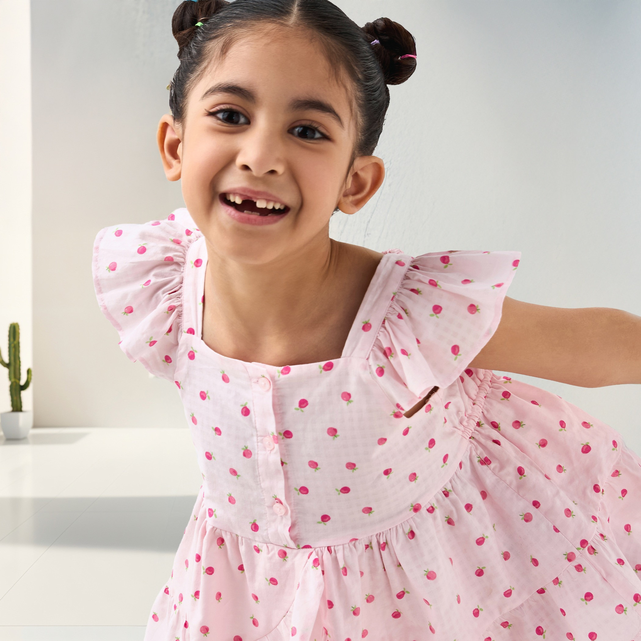 Juniors Fruit Print Sleeveless Peplum Top and Shorts Set-girls-clothing-setsandcoords-image-5