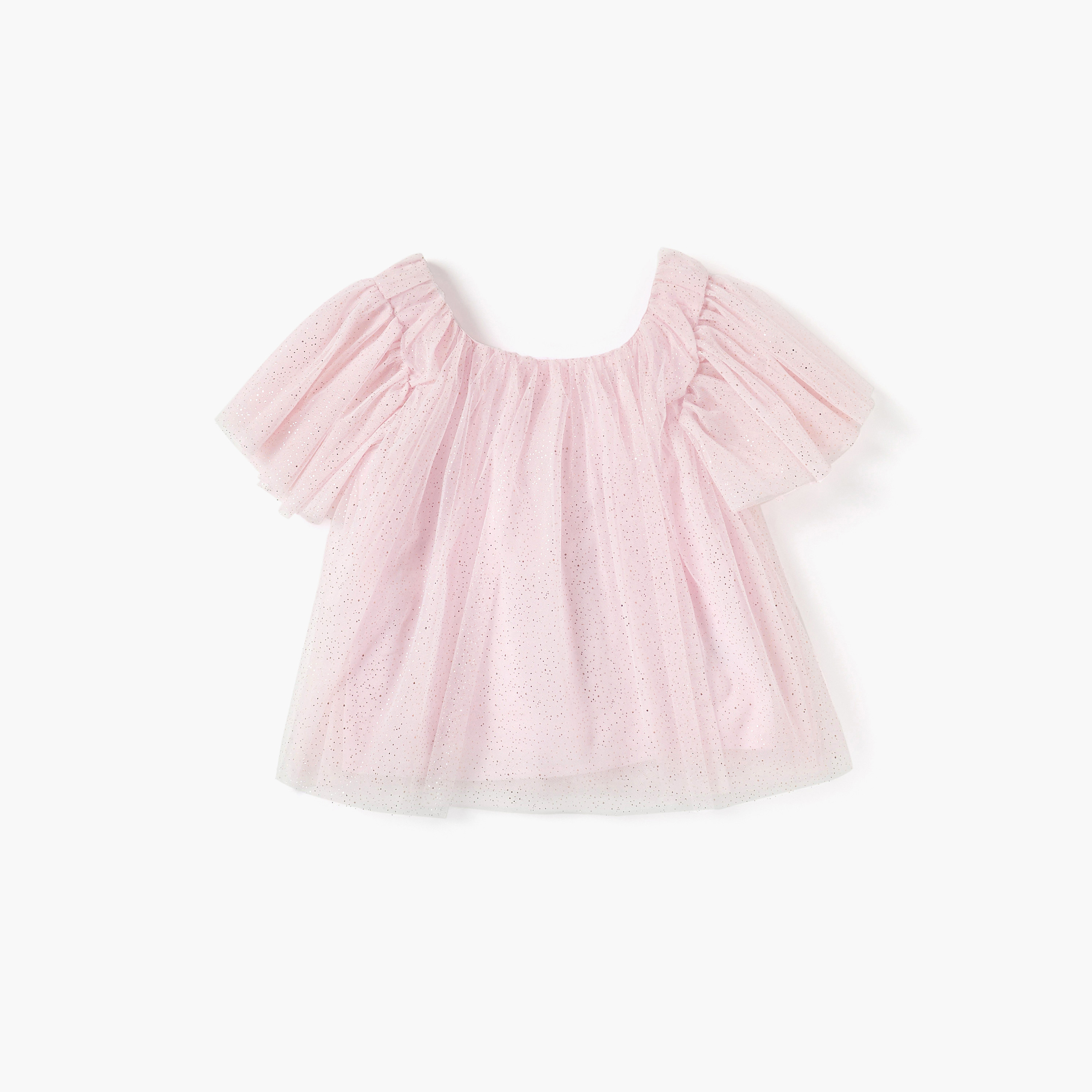 طقم تنورة وبلوزة بياقة مستديرة مزينة من جونيورز-baby-girls-clothing-setsandcoords-image-2