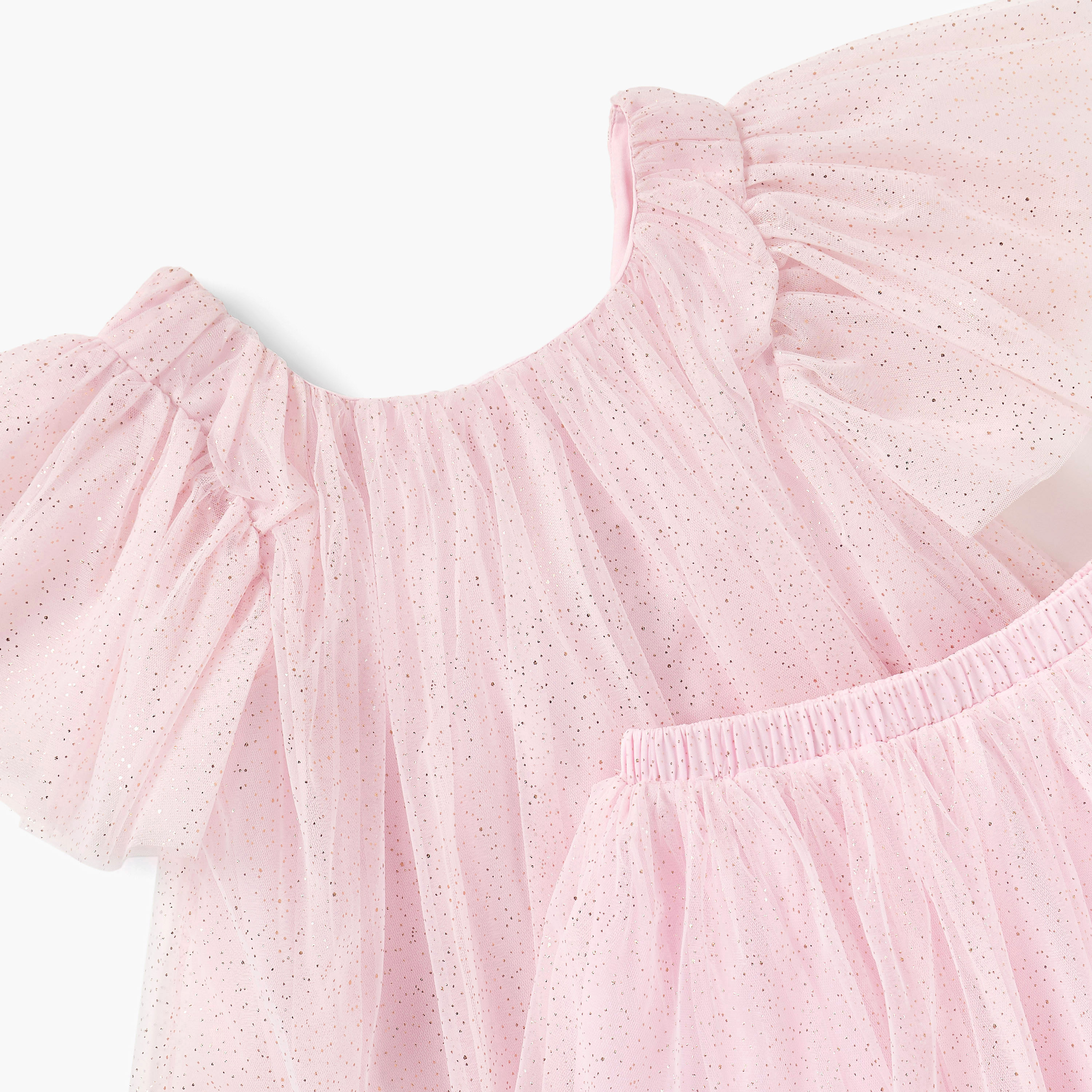 طقم تنورة وبلوزة بياقة مستديرة مزينة من جونيورز-baby-girls-clothing-setsandcoords-image-4