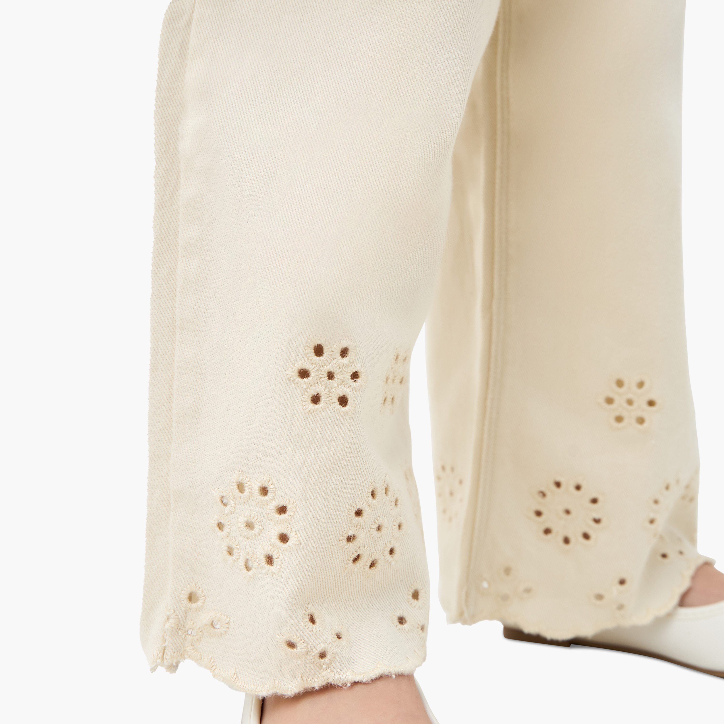 بنطلون مطرز واسع الساقين بجيوب من إليجو-baby-girls-clothing-bottoms-trousers-image-2