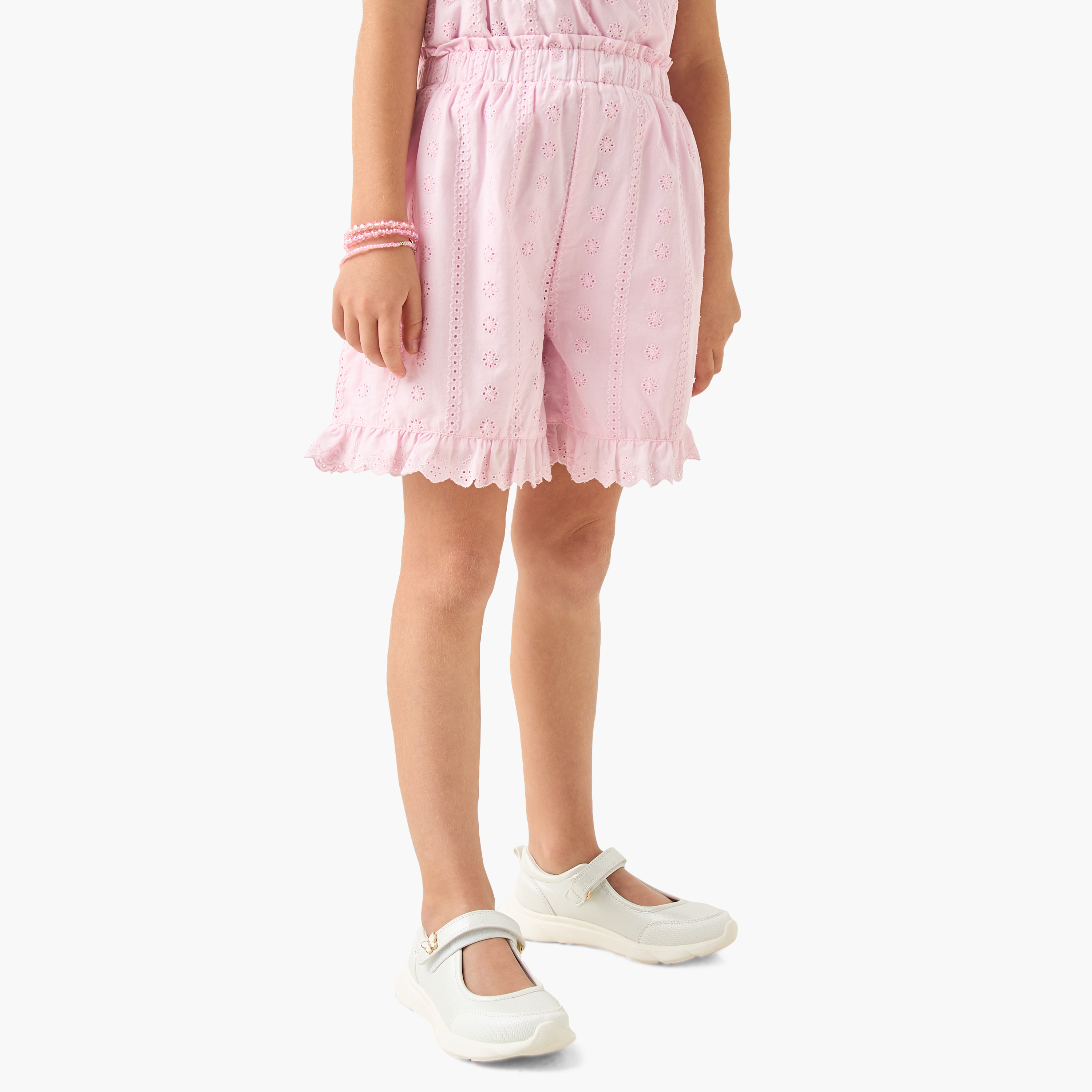 شورت شيفلي بحافة كشكش من إليجو-girls-clothing-bottoms-shorts-image-5