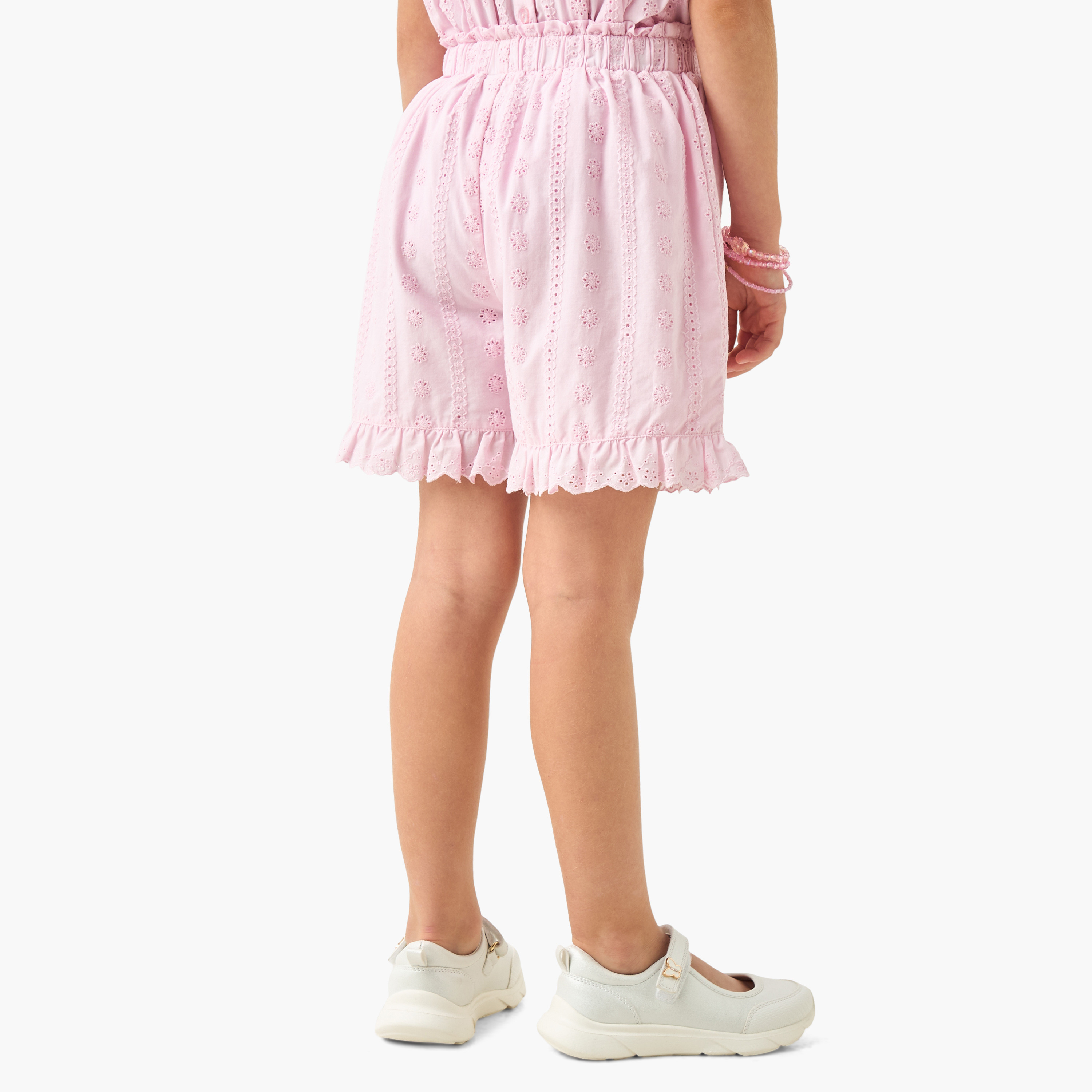 شورت شيفلي بحافة كشكش من إليجو-girls-clothing-bottoms-shorts-image-3