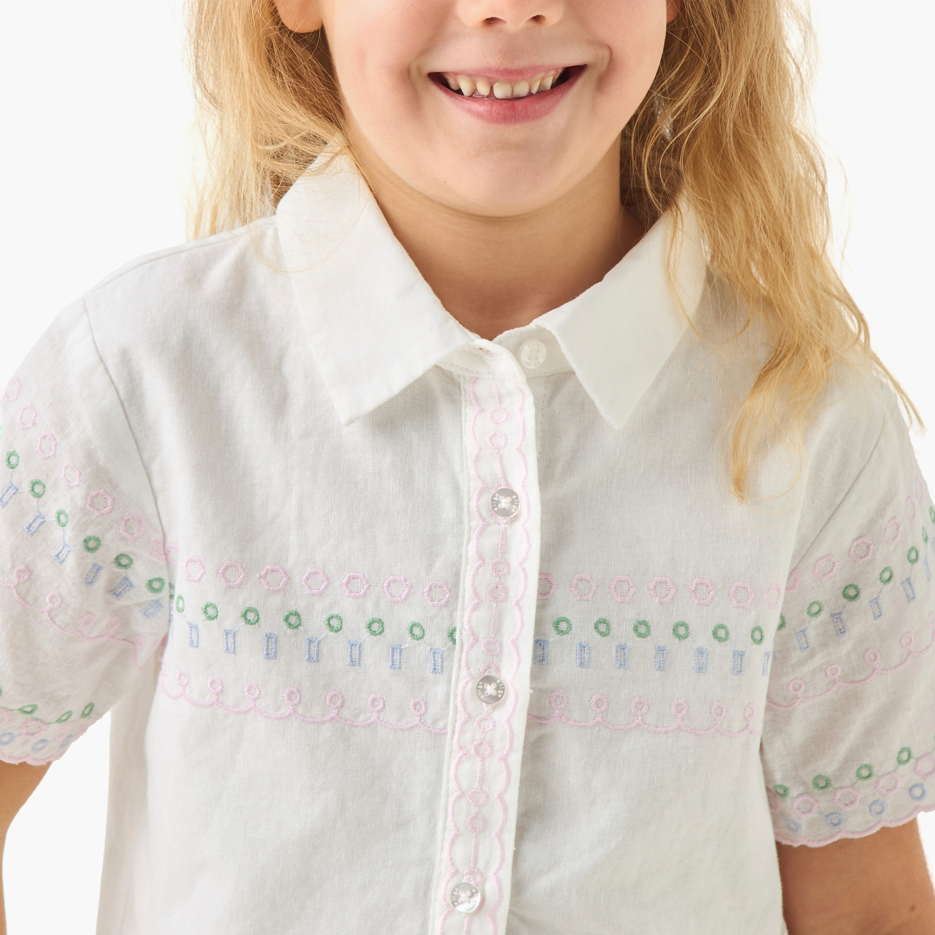 Eligo Embroidered Shirt and Shorts Set-baby-girls-clothing-setsandcoords-image-5