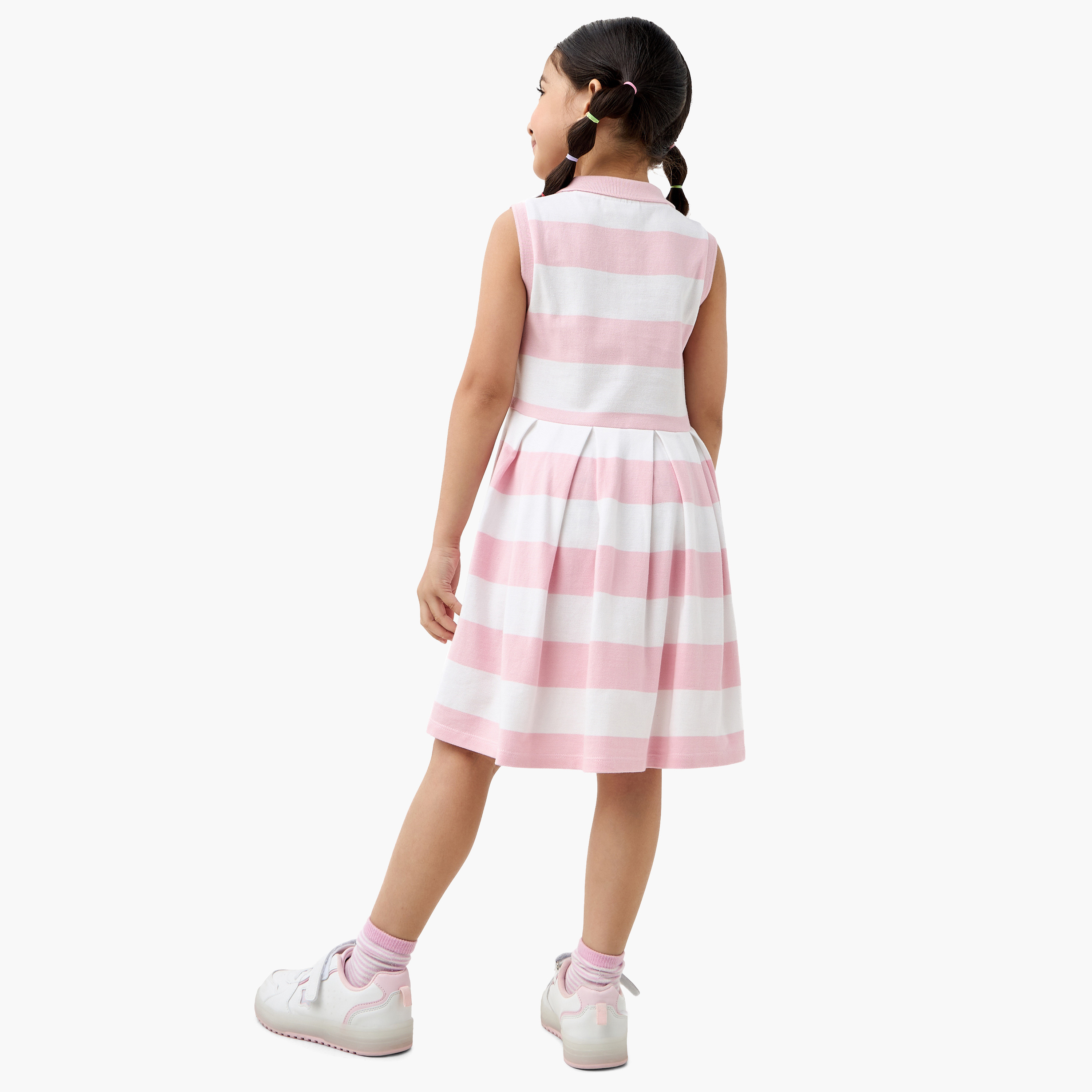فستان بولو مخطط دون أكمام من لي كوبر-girls-clothing-dressesandjumpsuits-image-3