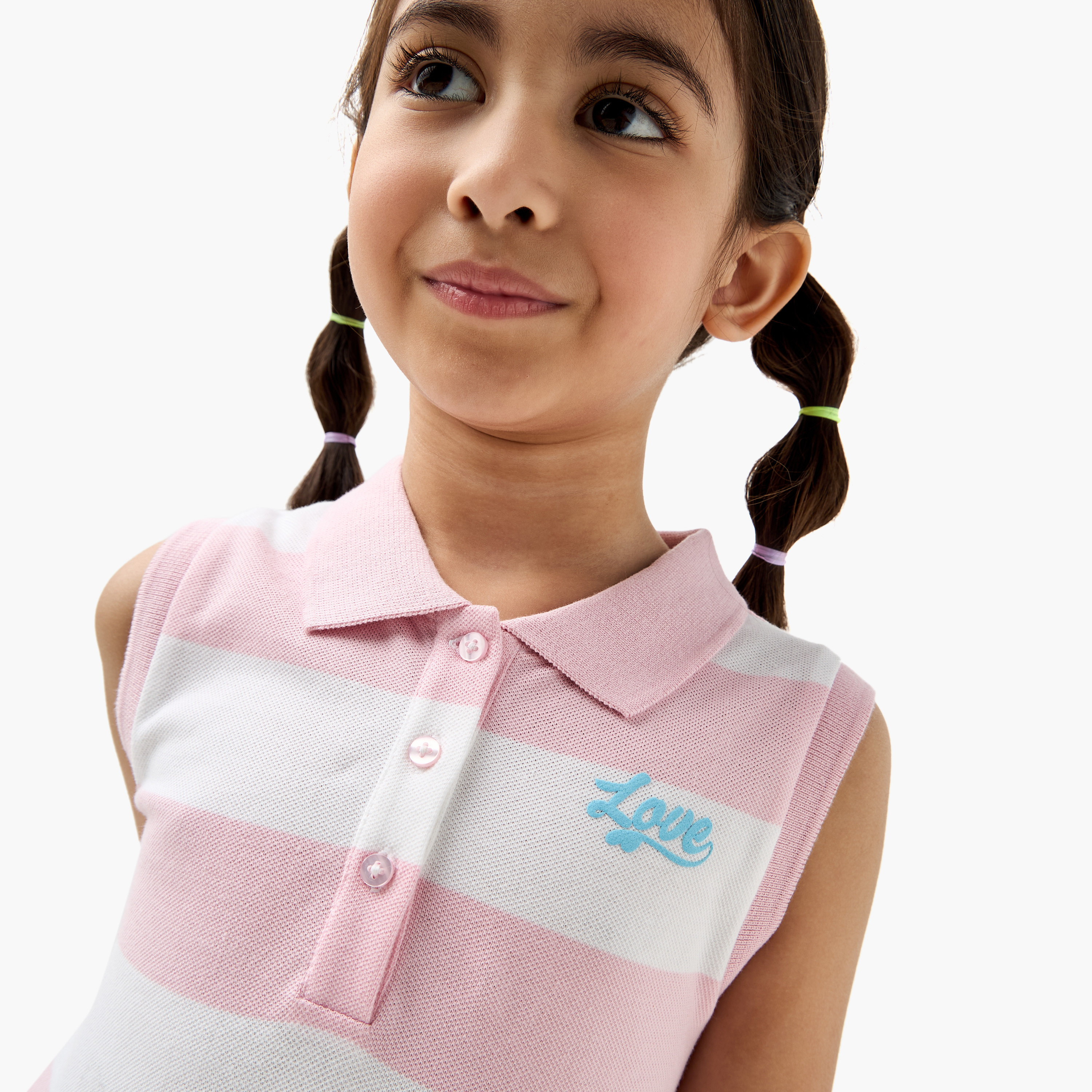 فستان بولو مخطط دون أكمام من لي كوبر-girls-clothing-dressesandjumpsuits-image-4