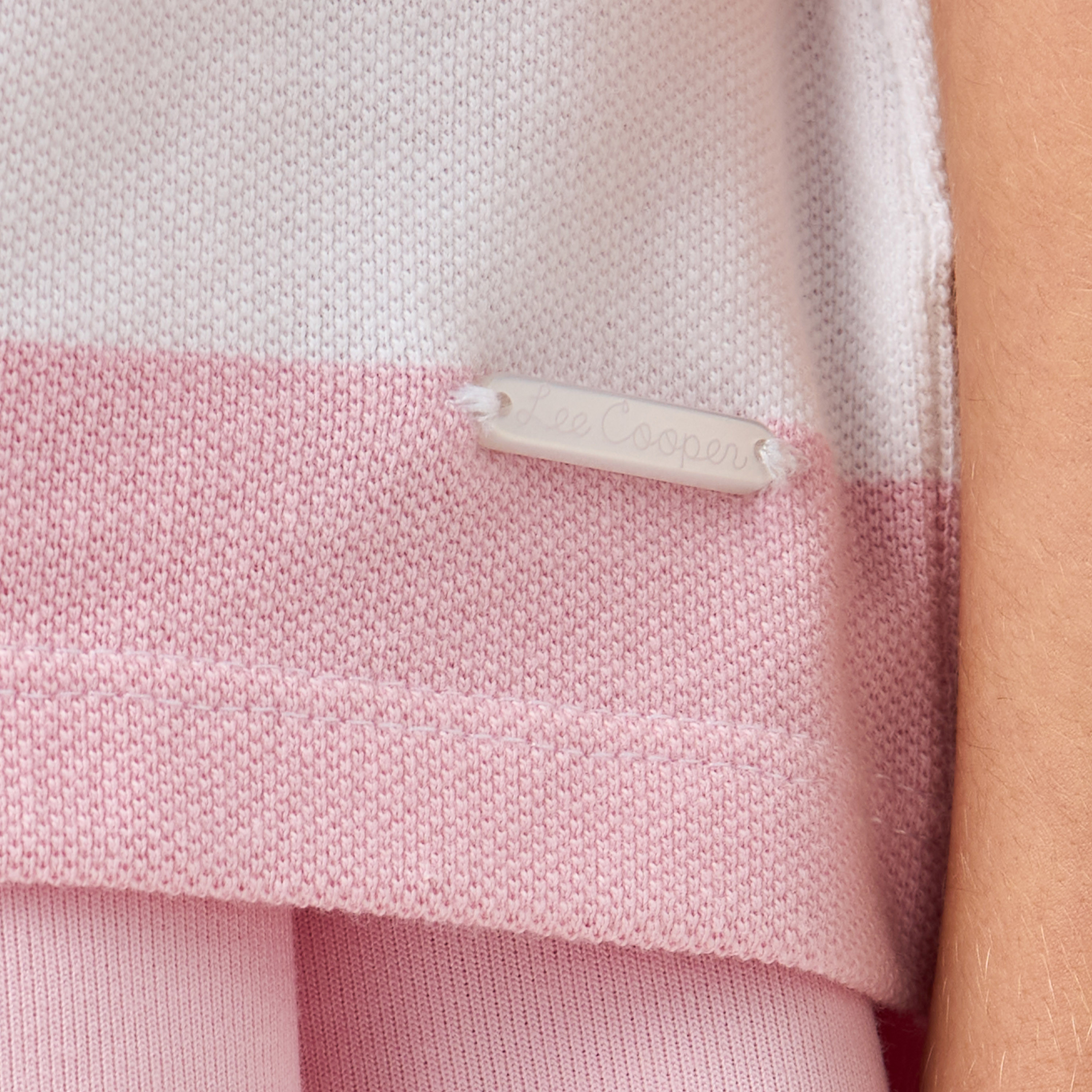 Lee Cooper Striped Polo T-shirt and Pleated Skirt Set-baby-girls-clothing-setsandcoords-image-6