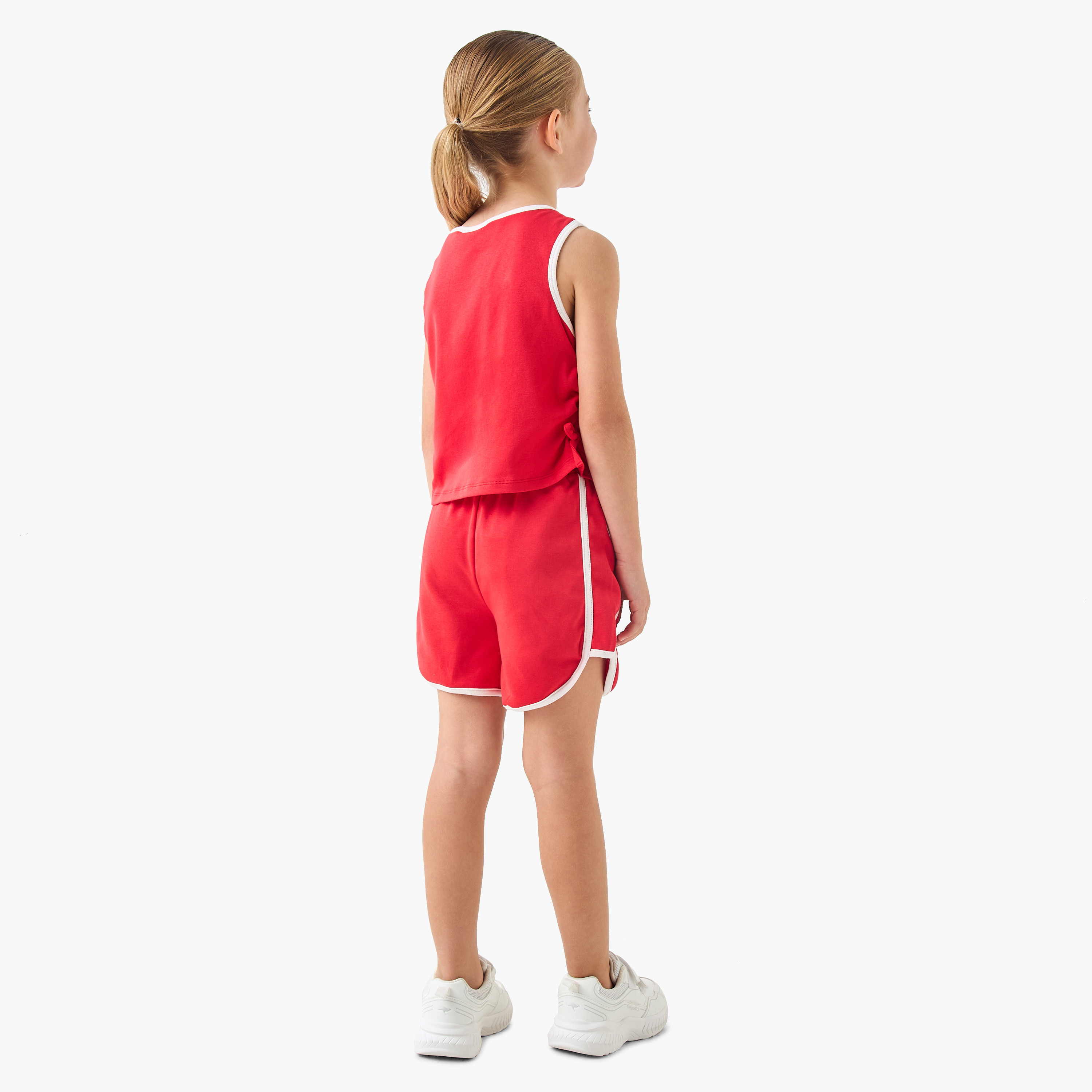Lee Cooper Printed T-shirt and Shorts Set-girls-clothing-setsandcoords-image-3