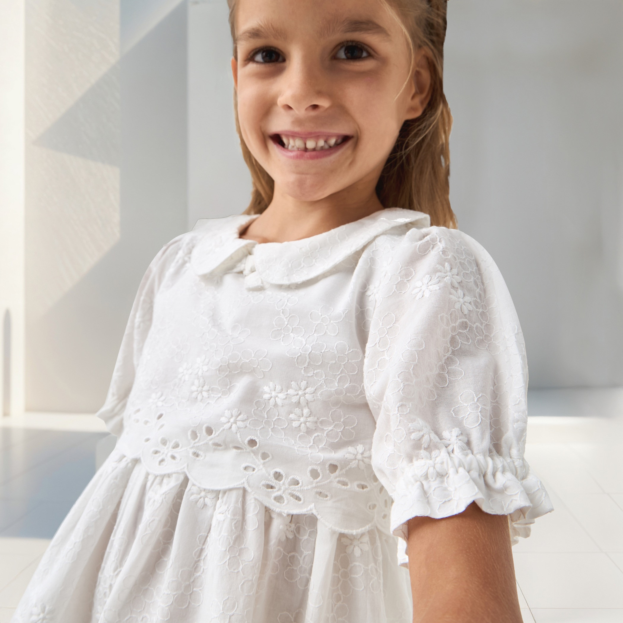 Lee Cooper Schiffli Detail Top and Shorts Set-girls-clothing-setsandcoords-image-5