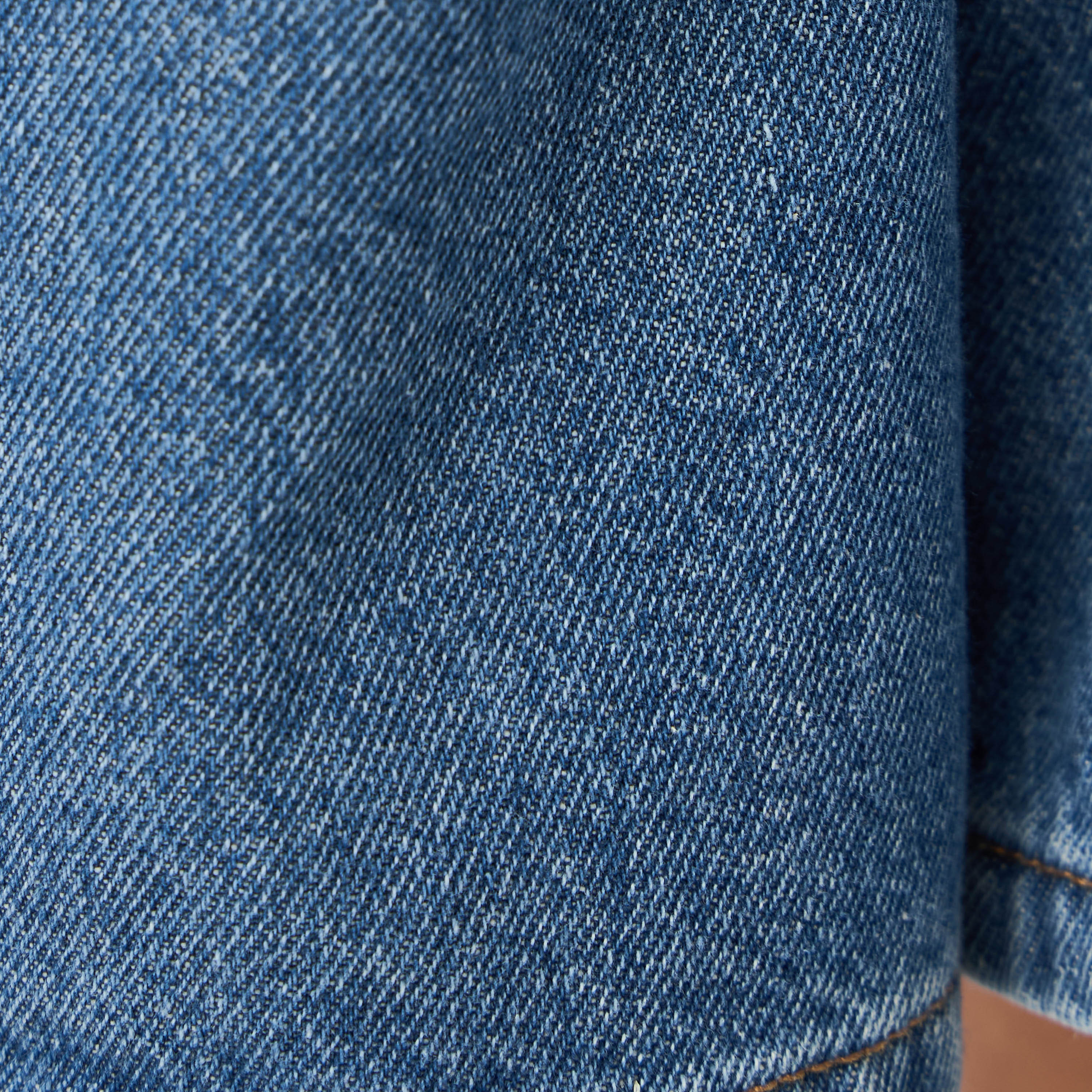 Lee Cooper Girls Solid Denim Shorts with Pockets-girls-clothing-bottoms-shorts-image-5