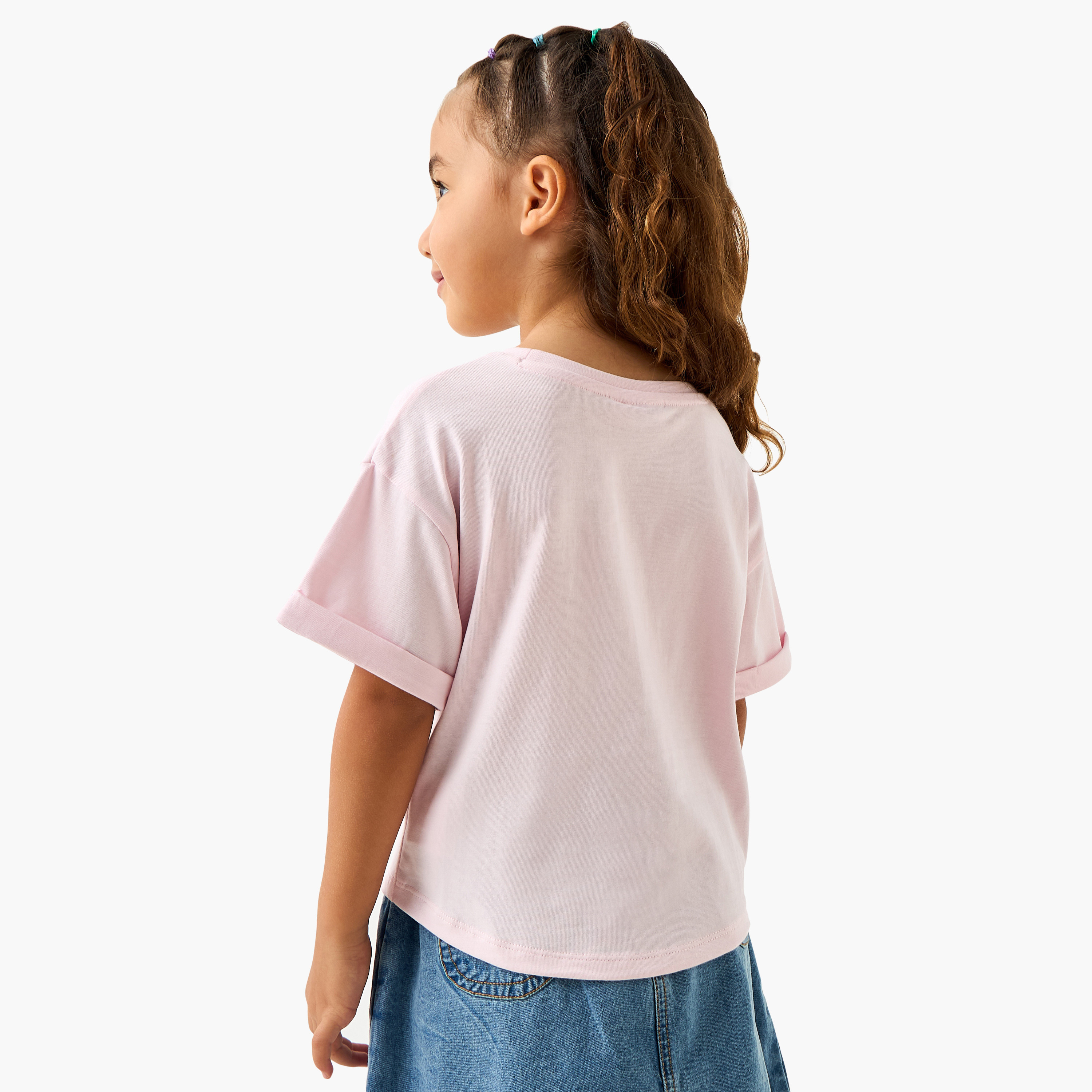 Sanrio Printed T-shirt with Short Sleeves - Set of 2-girls-clothing-tshirts-image-3