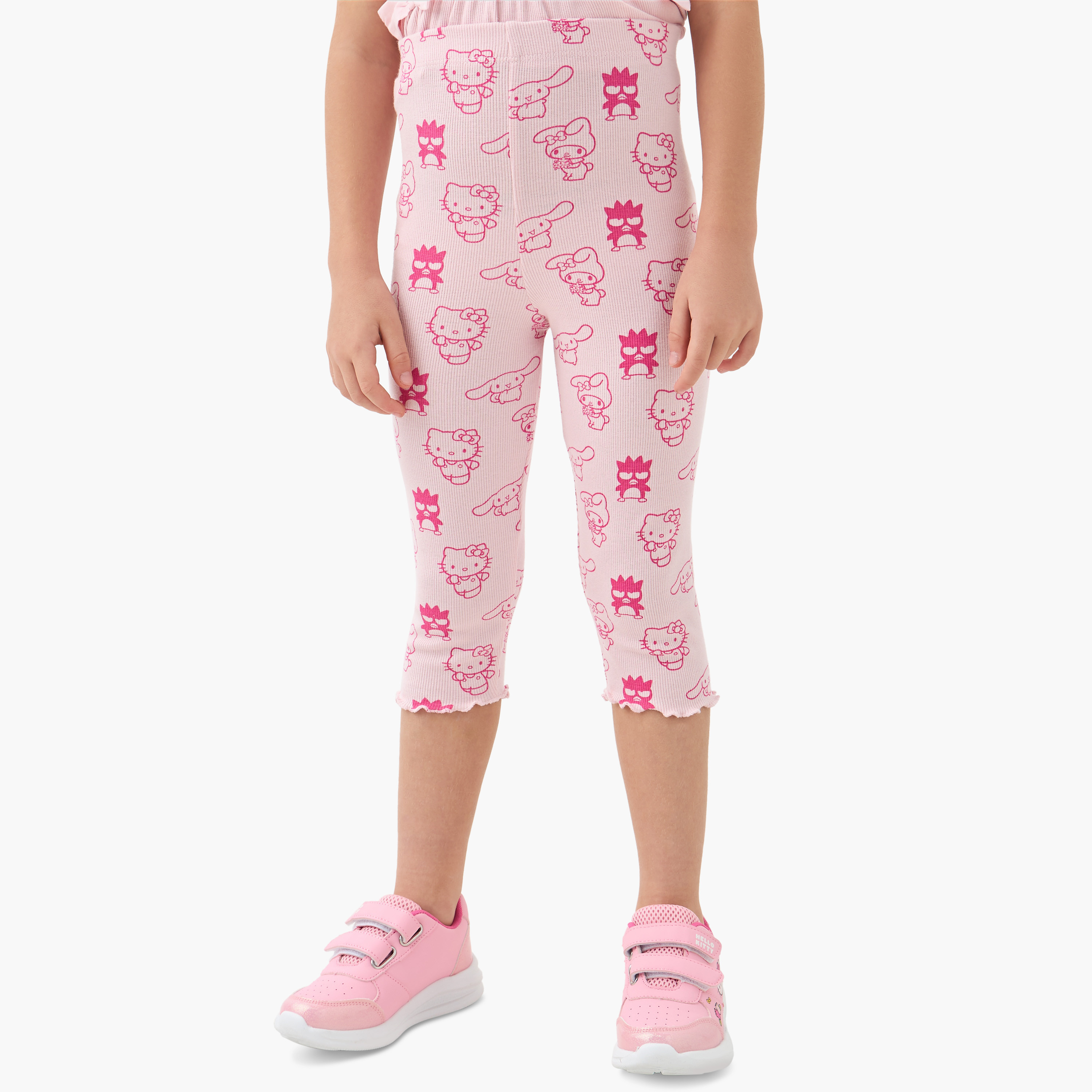 طقم بلوزة وبنطلون ليقينز بطبعات هالو كيتي من سانريو-baby-girls-clothing-setsandcoords-image-3