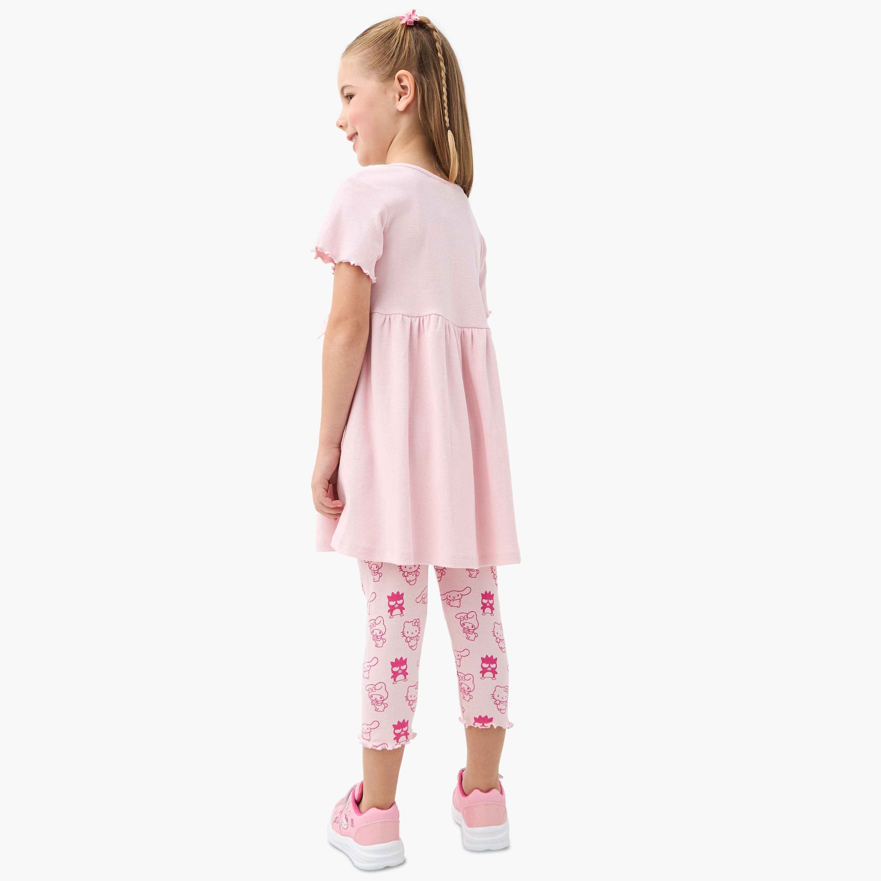 طقم بلوزة وبنطلون ليقينز بطبعات هالو كيتي من سانريو-baby-girls-clothing-setsandcoords-image-4