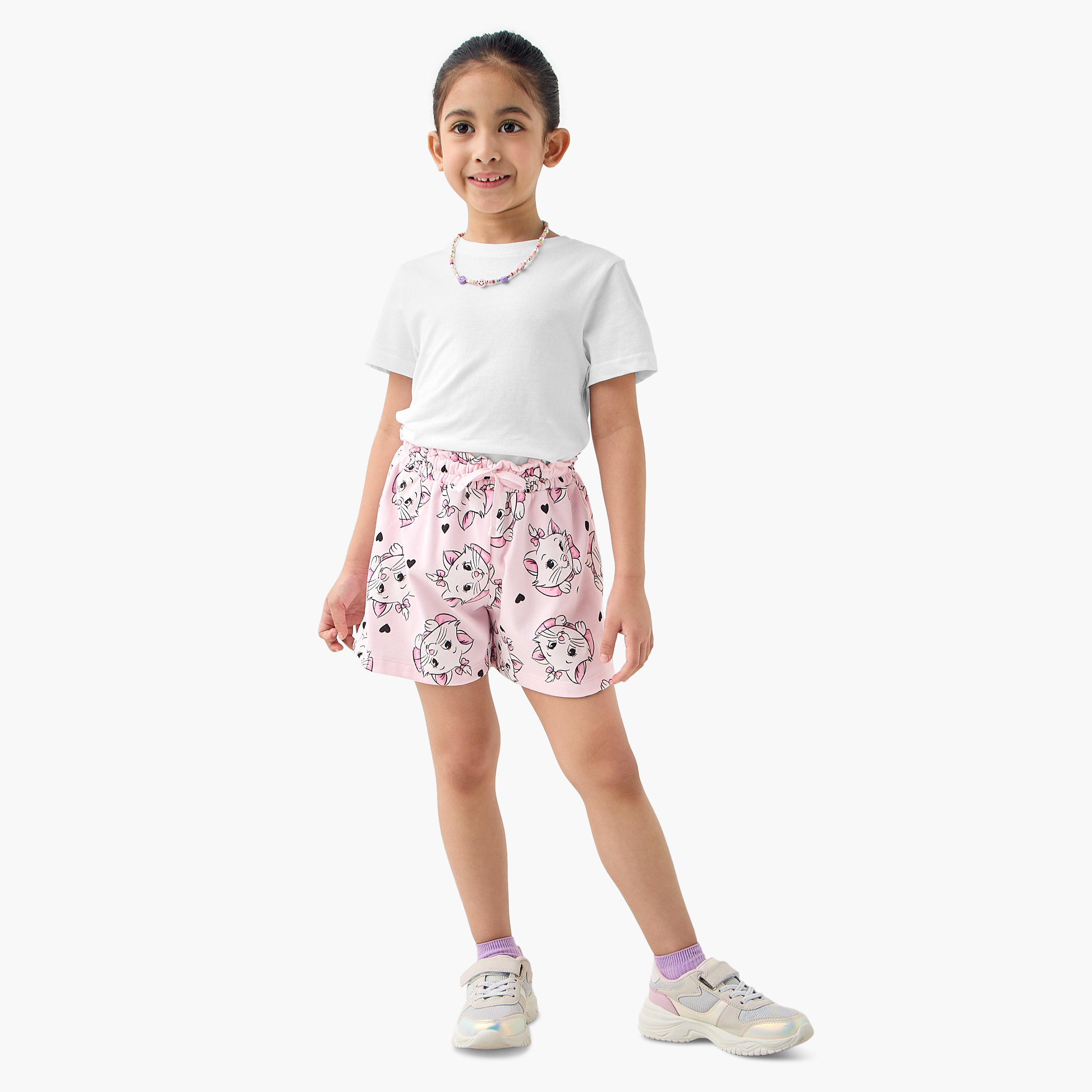 شورت برباط إغلاق وطبعات ماري من ديزني-girls-clothing-bottoms-shorts-image-5