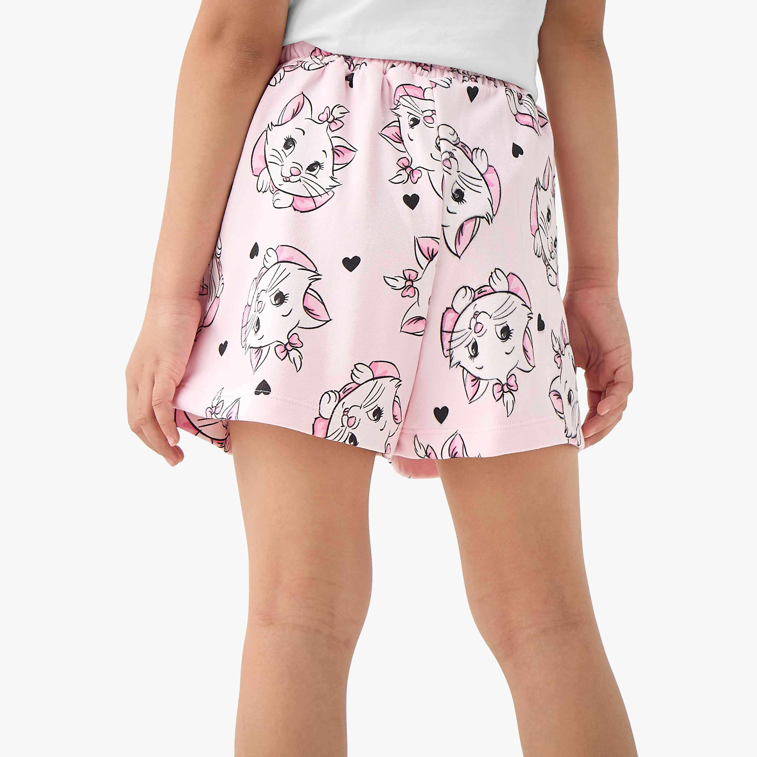 شورت برباط إغلاق وطبعات ماري من ديزني-girls-clothing-bottoms-shorts-image-4