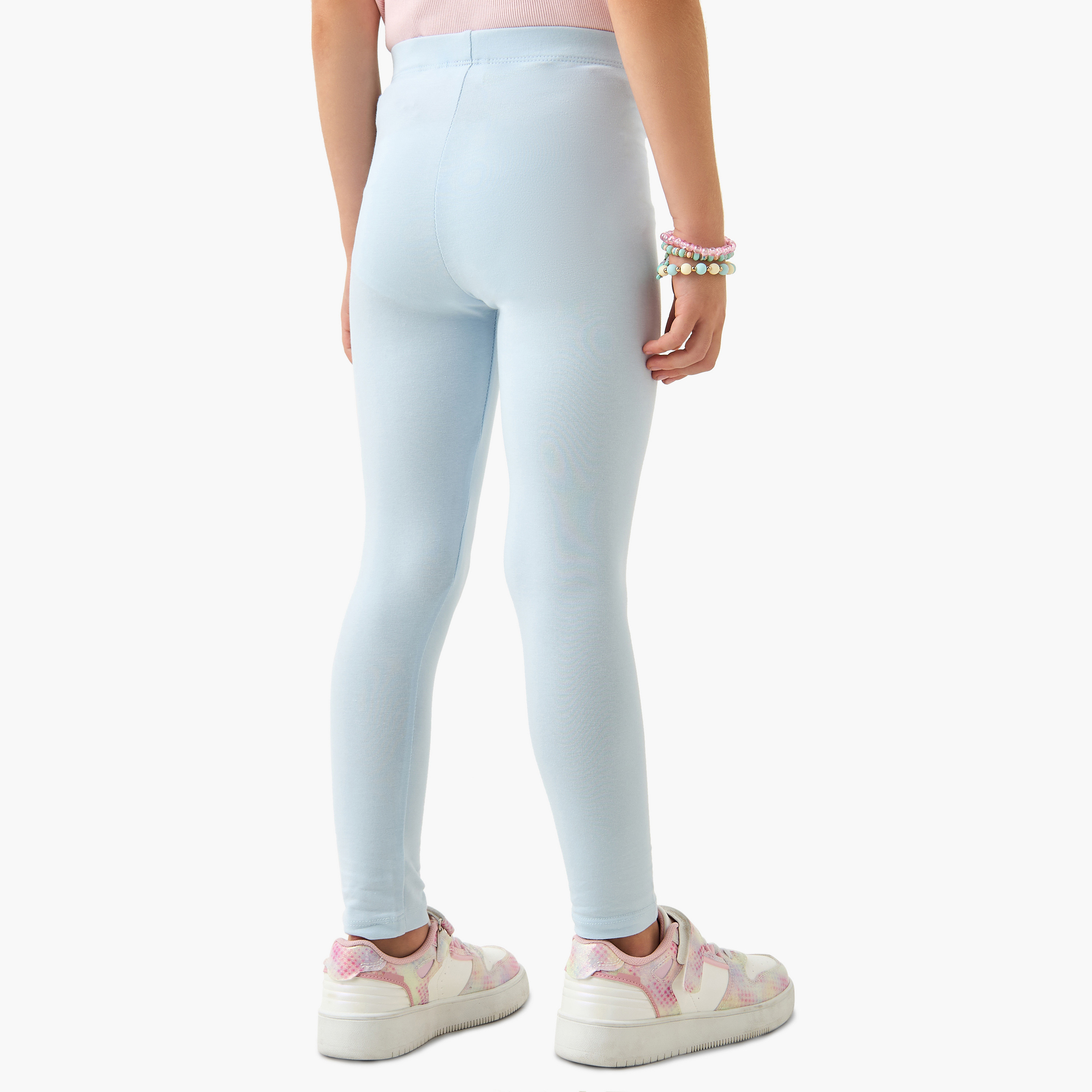 بنطلون ليقنز بخصر مطاطي وطبعات إل أو إل سربرايز-girls-clothing-bottoms-leggings-image-2