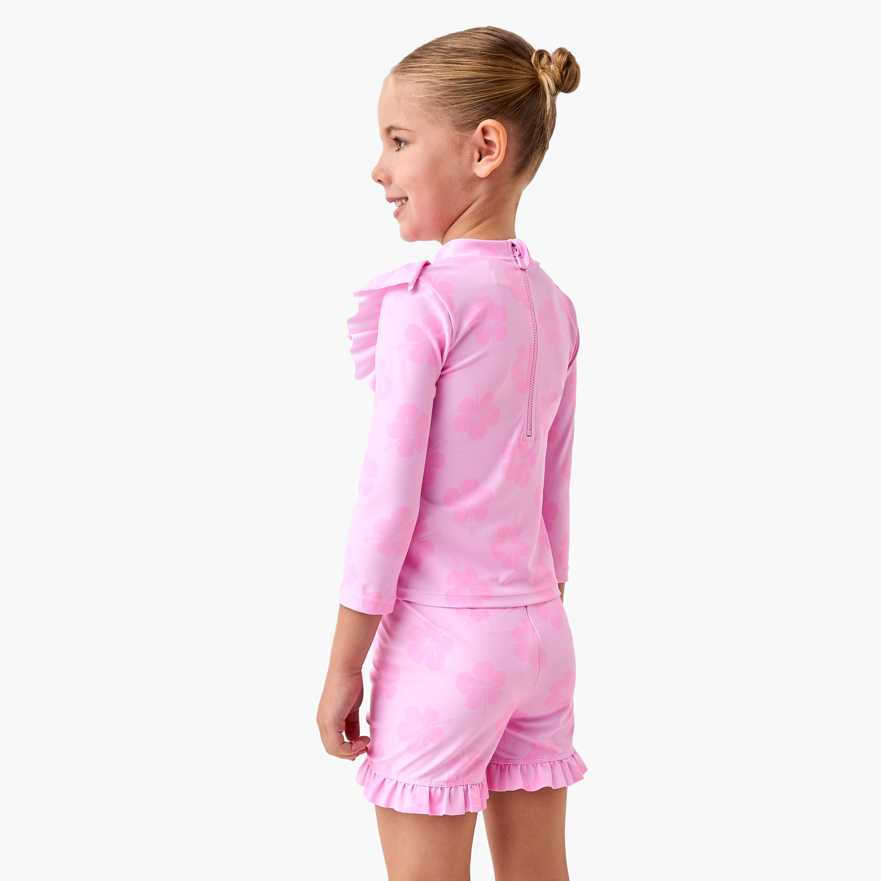 طقم تيشيرت وشورت سباحة بطبعات من ديزني-baby-girls-clothing-swimwear-image-4