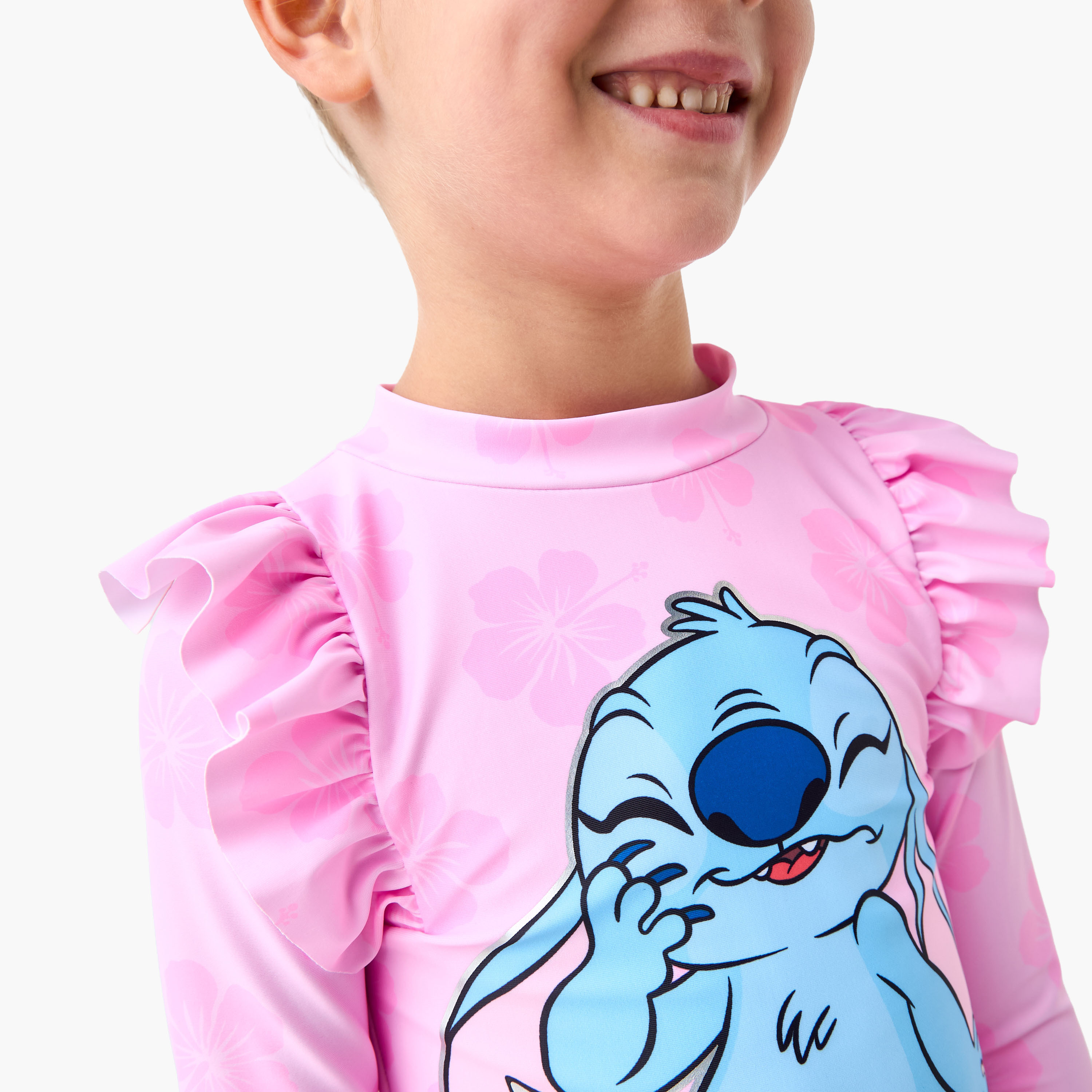طقم تيشيرت وشورت سباحة بطبعات من ديزني-baby-girls-clothing-swimwear-image-5
