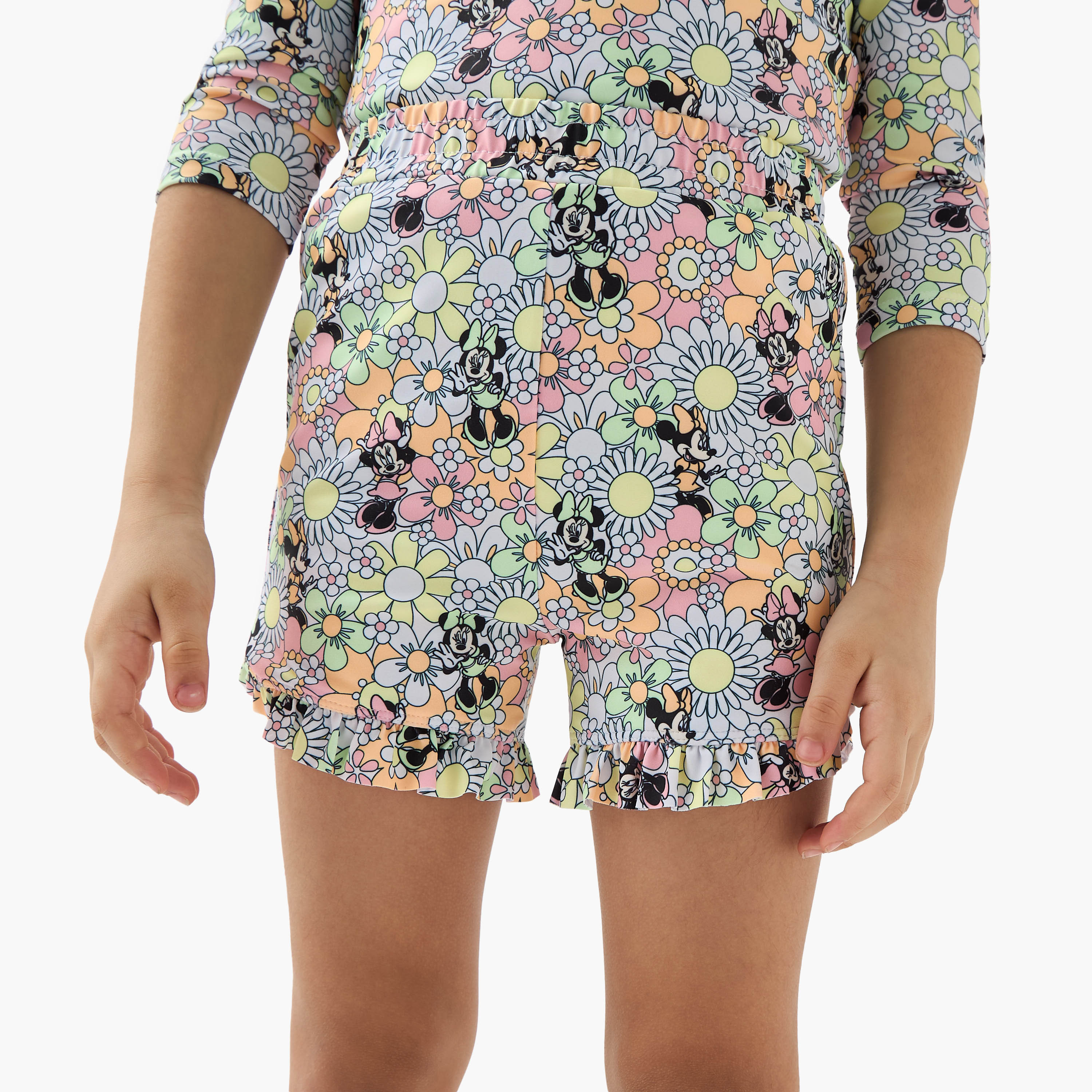 Disney All-Over Minnie Mouse Print Swim Top and Shorts Set-baby-girls-clothing-swimwear-image-3