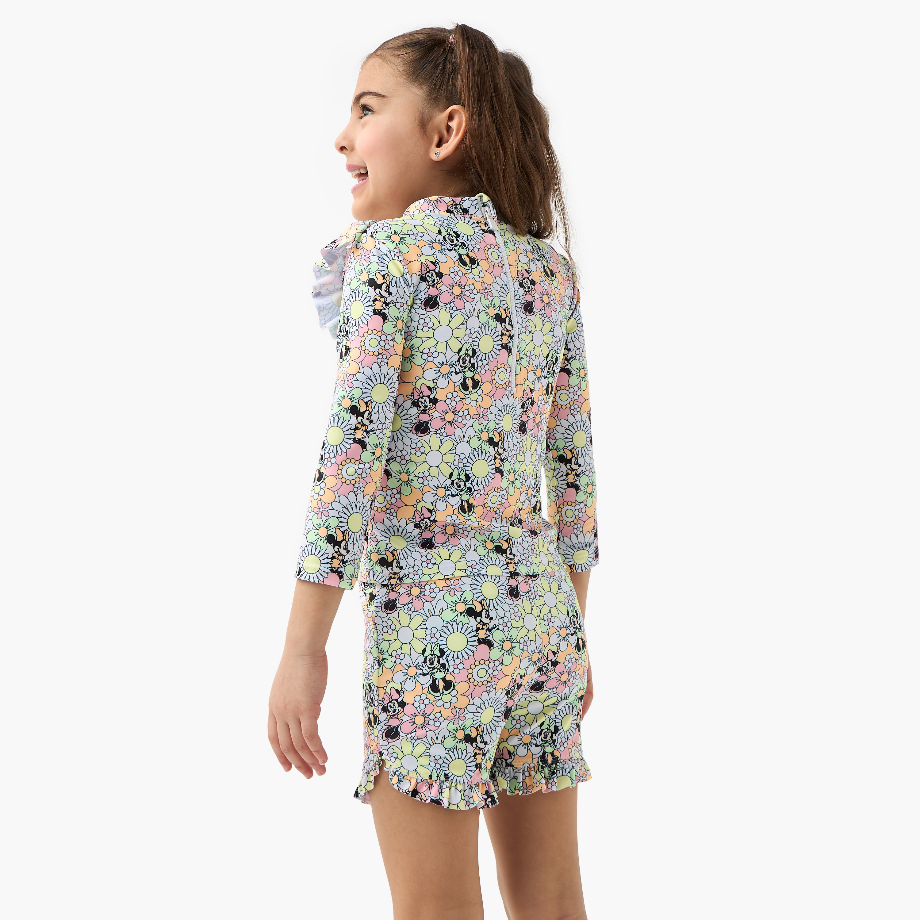 Disney All-Over Minnie Mouse Print Swim Top and Shorts Set-baby-girls-clothing-swimwear-image-4