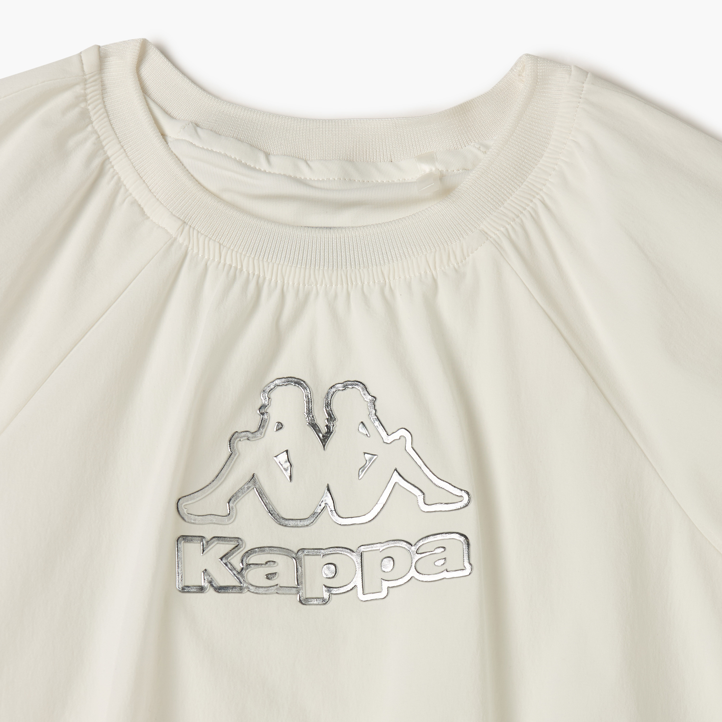 Kappa Logo Detail Balloon T-shirt with Raglan Sleeves-sports-girls-clothing-tops-image-3
